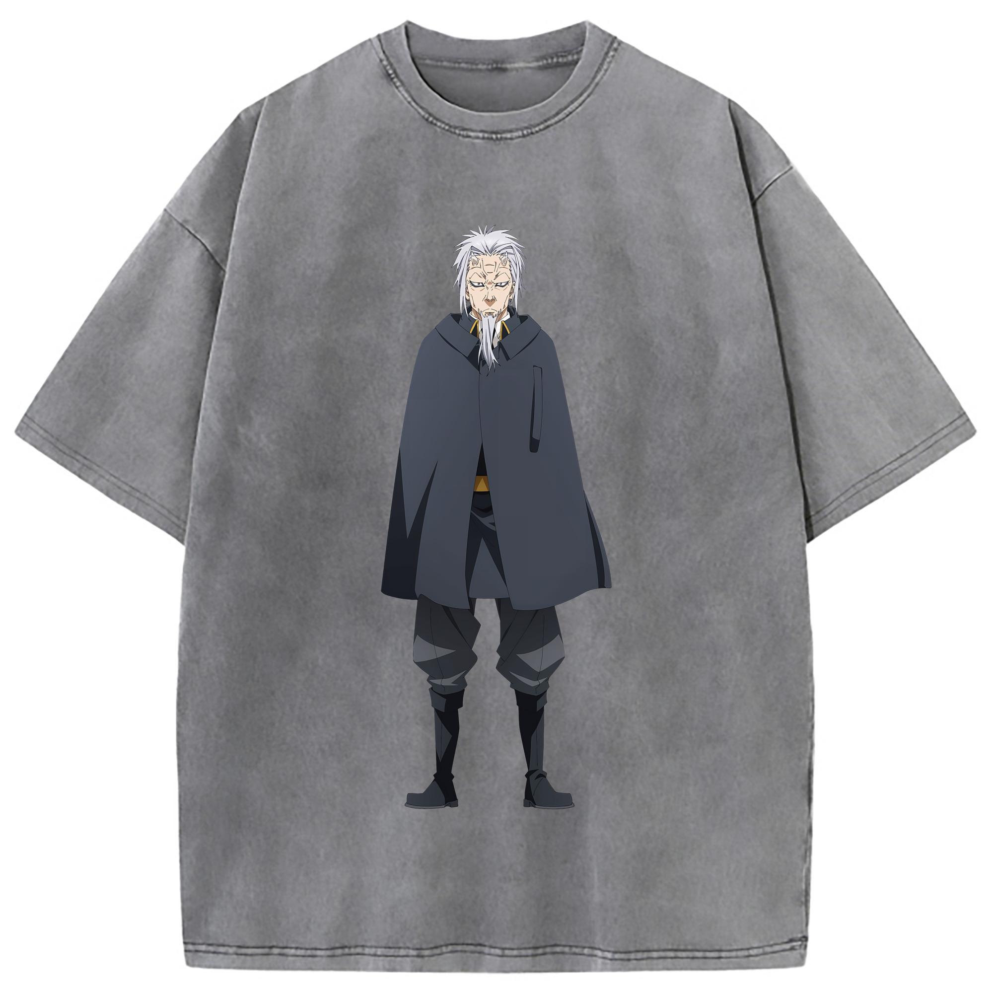 （画像用） 転スラ Regarding Reincarnated to Slime 綿100% ヴィンテージ風 半袖Tシャツ（フロントプリント）