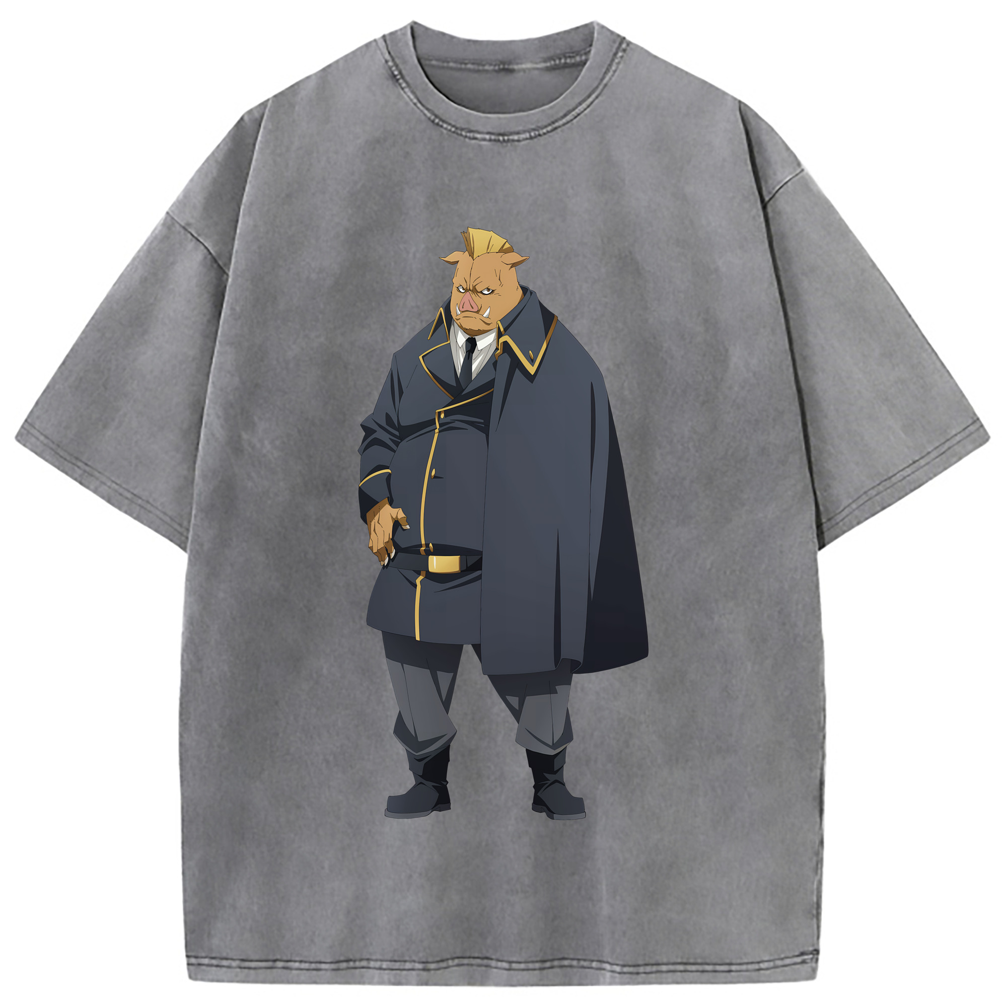 （画像用） 転スラ Regarding Reincarnated to Slime 綿100% ヴィンテージ風 半袖Tシャツ（フロントプリント）