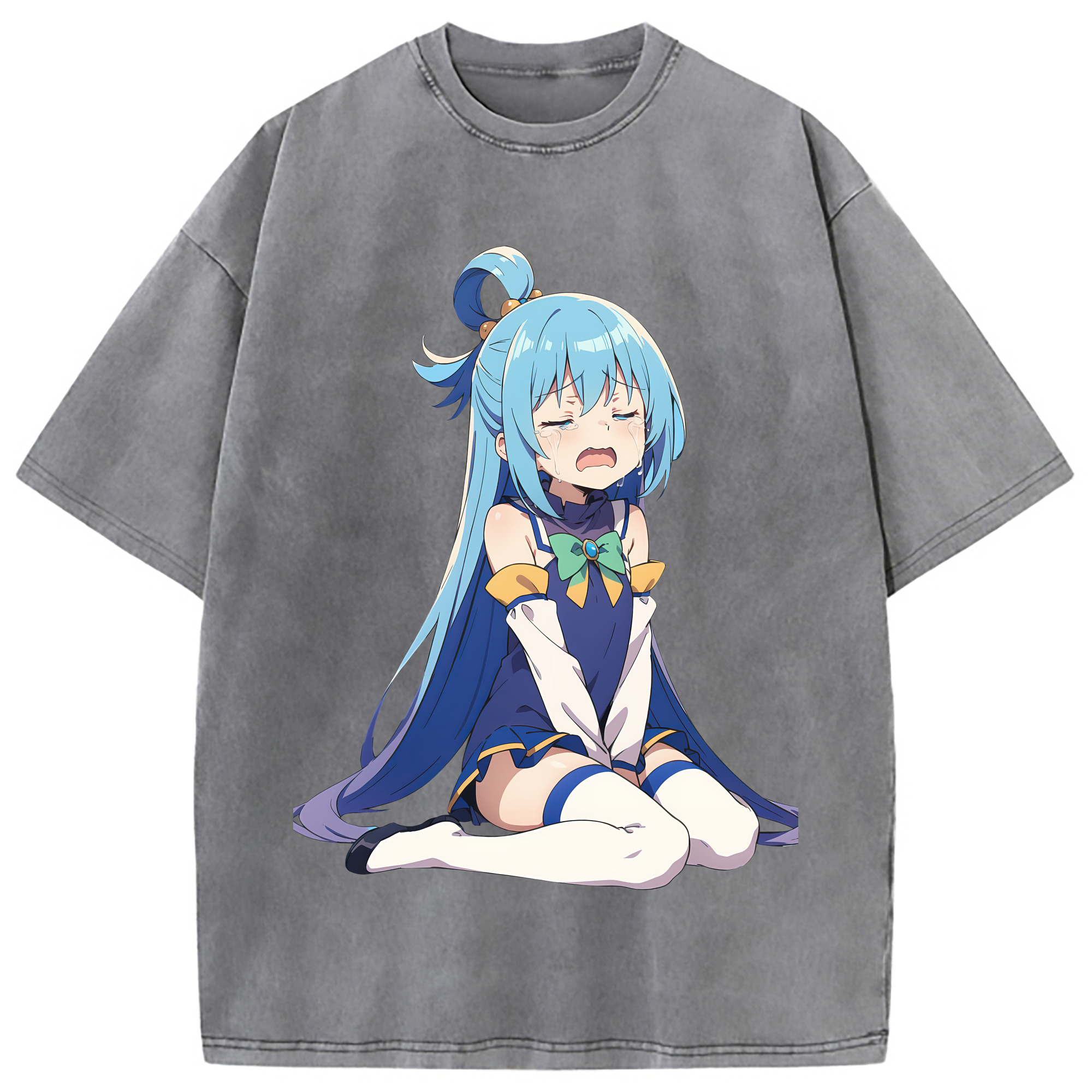 （画像用） 転スラ Regarding Reincarnated to Slime 綿100% ヴィンテージ風 半袖Tシャツ（フロントプリント）