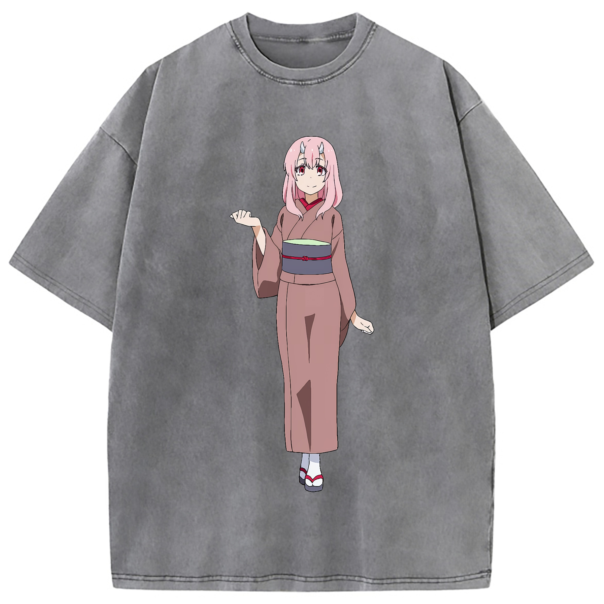 （画像用） 転スラ Regarding Reincarnated to Slime 綿100% ヴィンテージ風 半袖Tシャツ（フロントプリント）