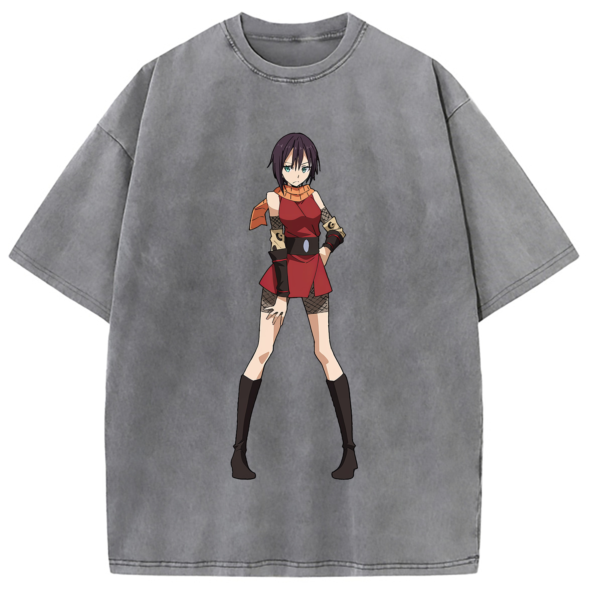（画像用） 転スラ Regarding Reincarnated to Slime 綿100% ヴィンテージ風 半袖Tシャツ（フロントプリント）