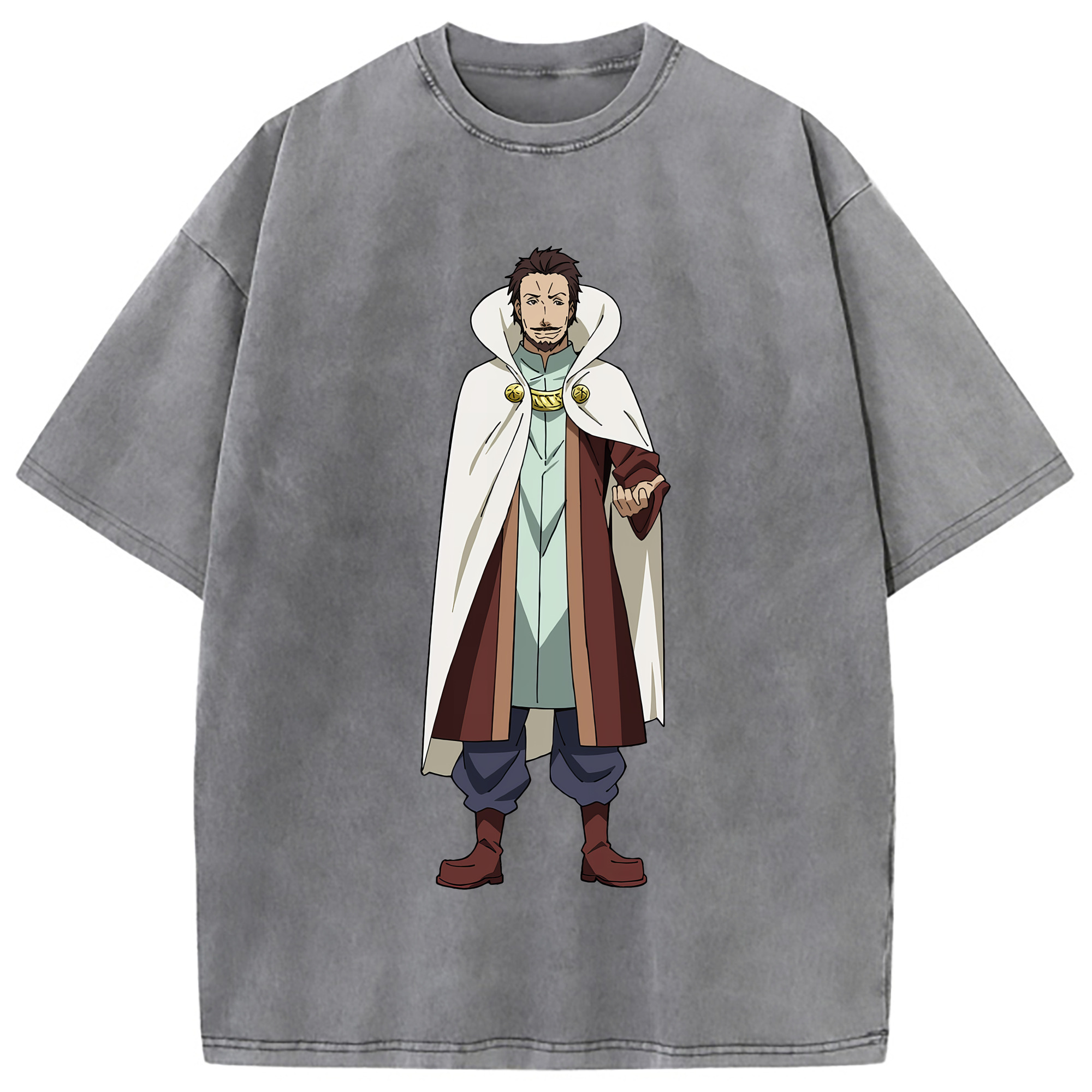 （画像用） 転スラ Regarding Reincarnated to Slime 綿100% ヴィンテージ風 半袖Tシャツ（フロントプリント）