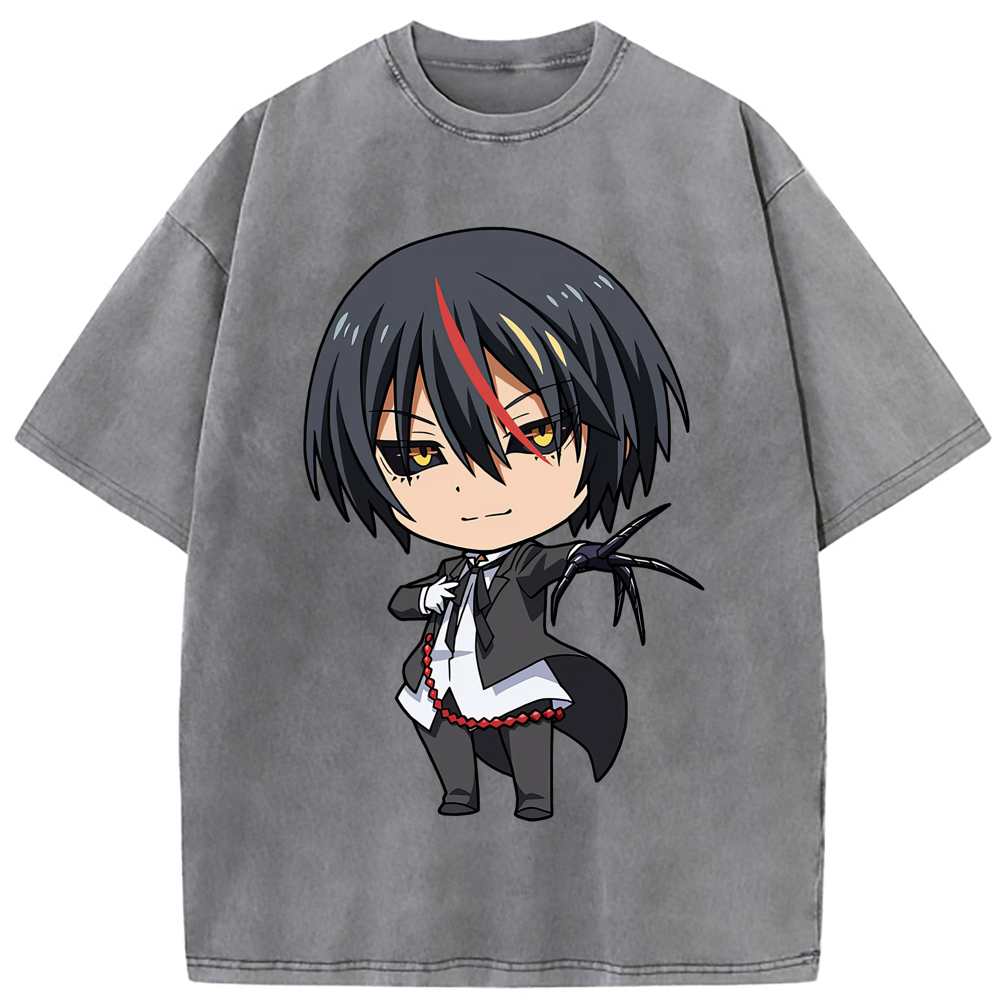 （画像用） 転スラ Regarding Reincarnated to Slime 綿100% ヴィンテージ風 半袖Tシャツ（フロントプリント）