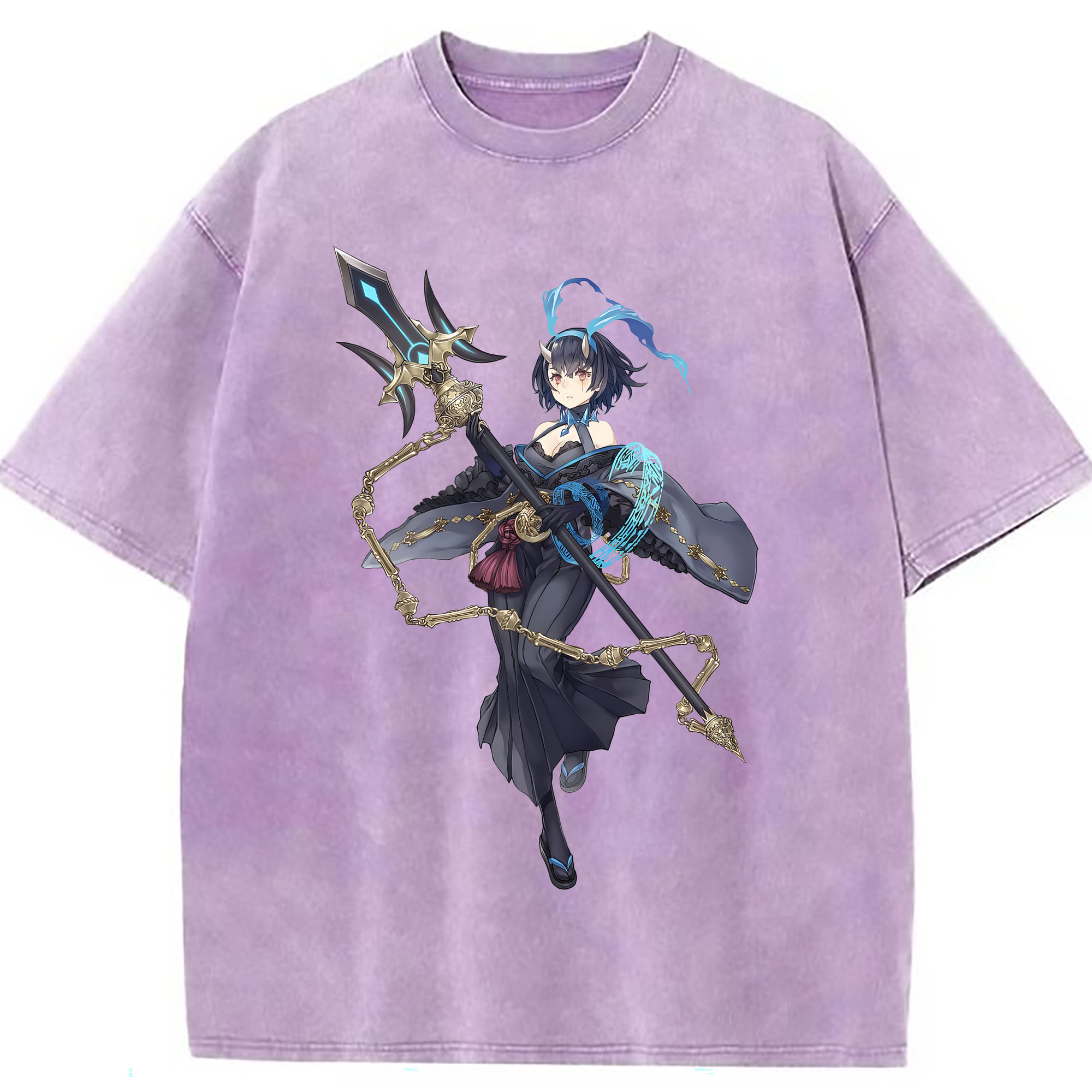 （画像用） 転スラ Regarding Reincarnated to Slime 綿100% ヴィンテージ風 半袖Tシャツ（フロントプリント）