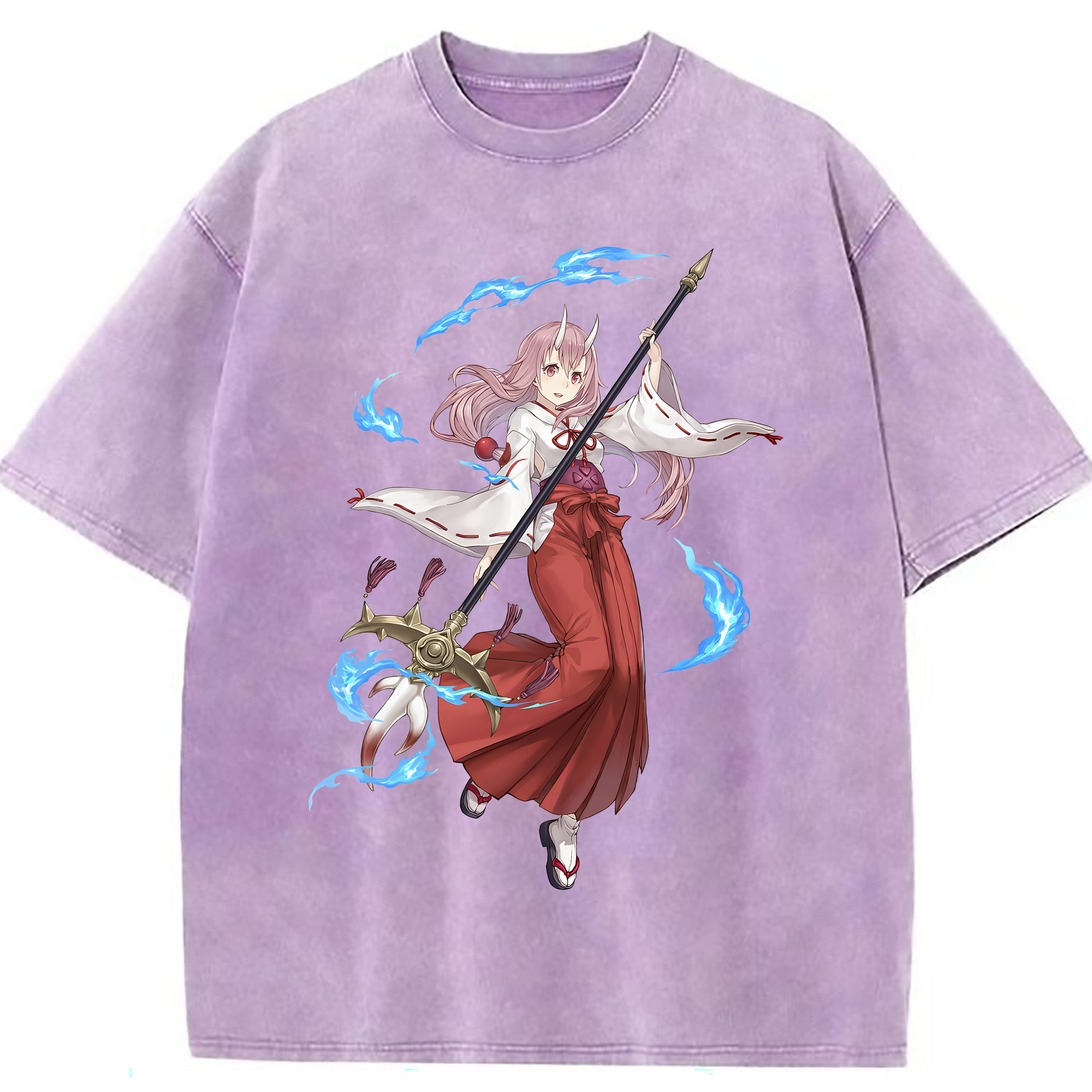 （画像用） 転スラ Regarding Reincarnated to Slime 綿100% ヴィンテージ風 半袖Tシャツ（フロントプリント）