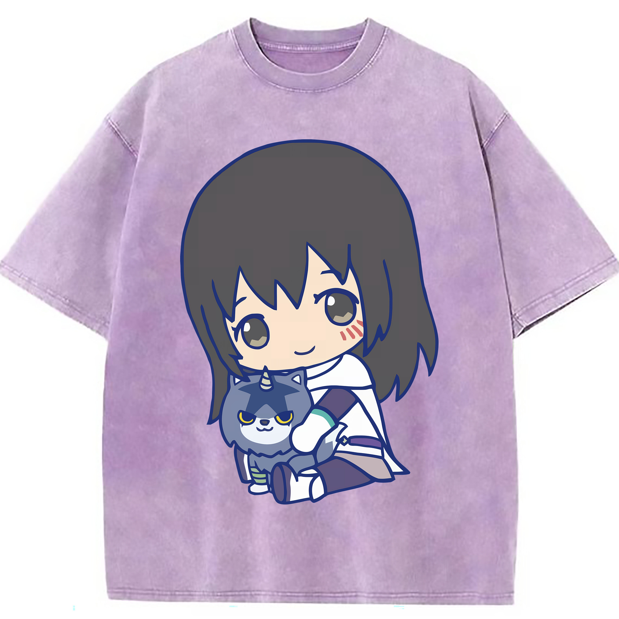 （画像用） 転スラ Regarding Reincarnated to Slime 綿100% ヴィンテージ風 半袖Tシャツ（フロントプリント）
