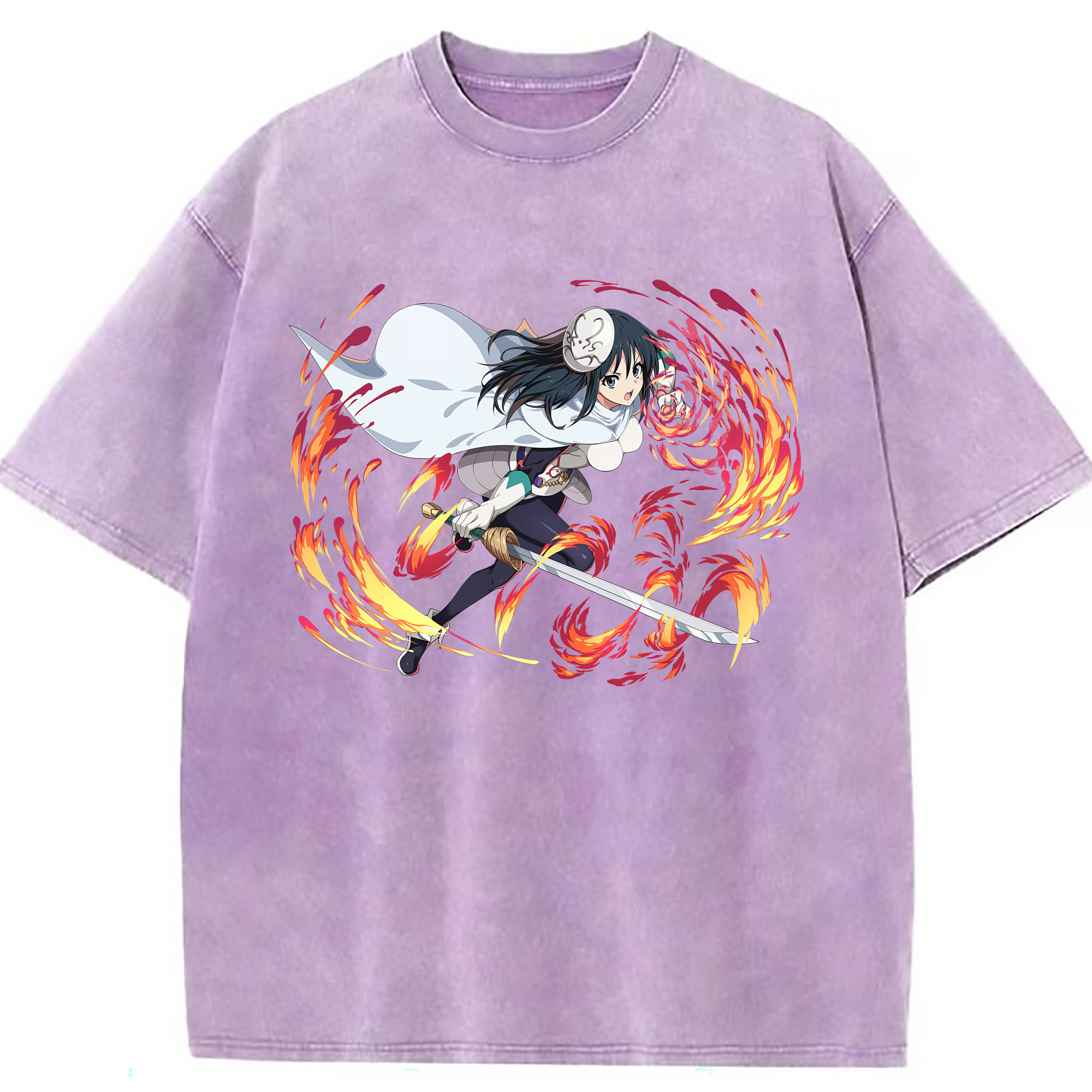 （画像用） 転スラ Regarding Reincarnated to Slime 綿100% ヴィンテージ風 半袖Tシャツ（フロントプリント）