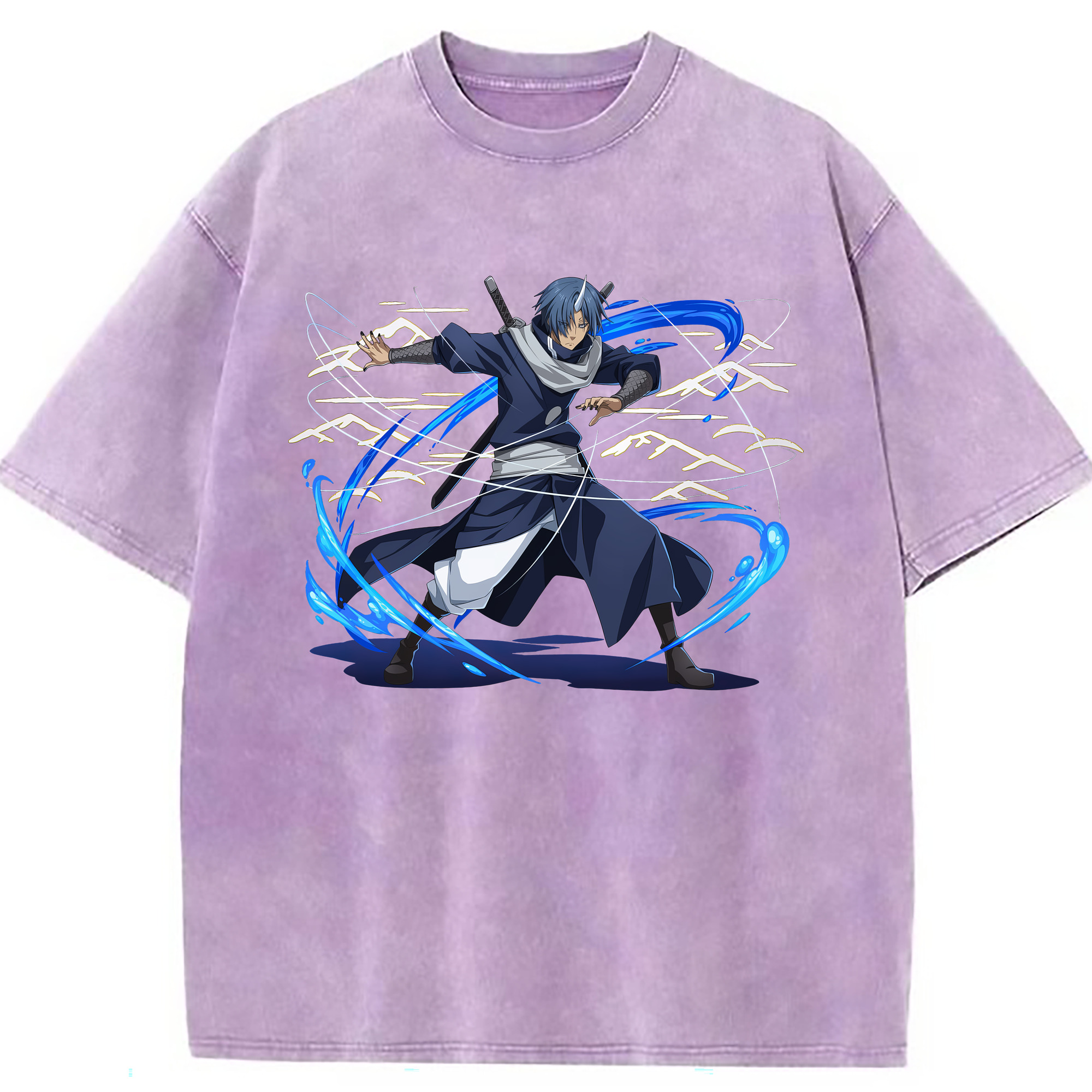 （画像用） 転スラ Regarding Reincarnated to Slime 綿100% ヴィンテージ風 半袖Tシャツ（フロントプリント）
