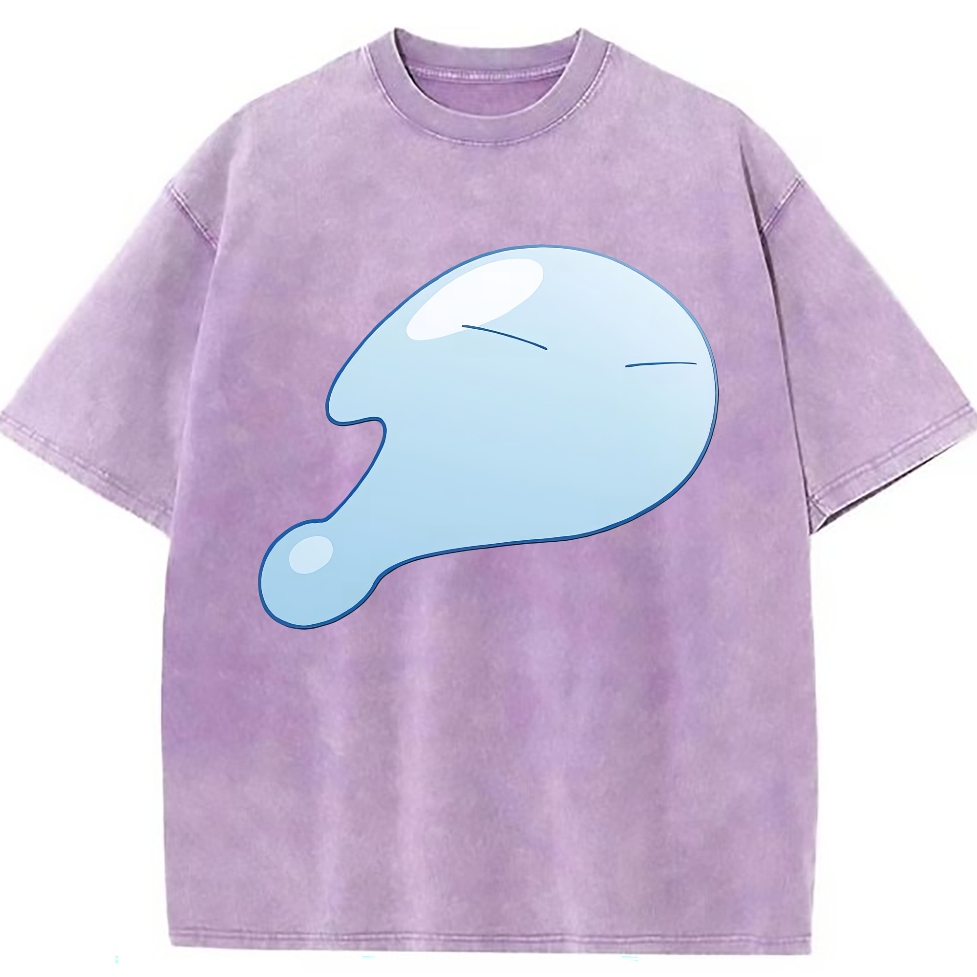 （画像用） 転スラ Regarding Reincarnated to Slime 綿100% ヴィンテージ風 半袖Tシャツ（フロントプリント）