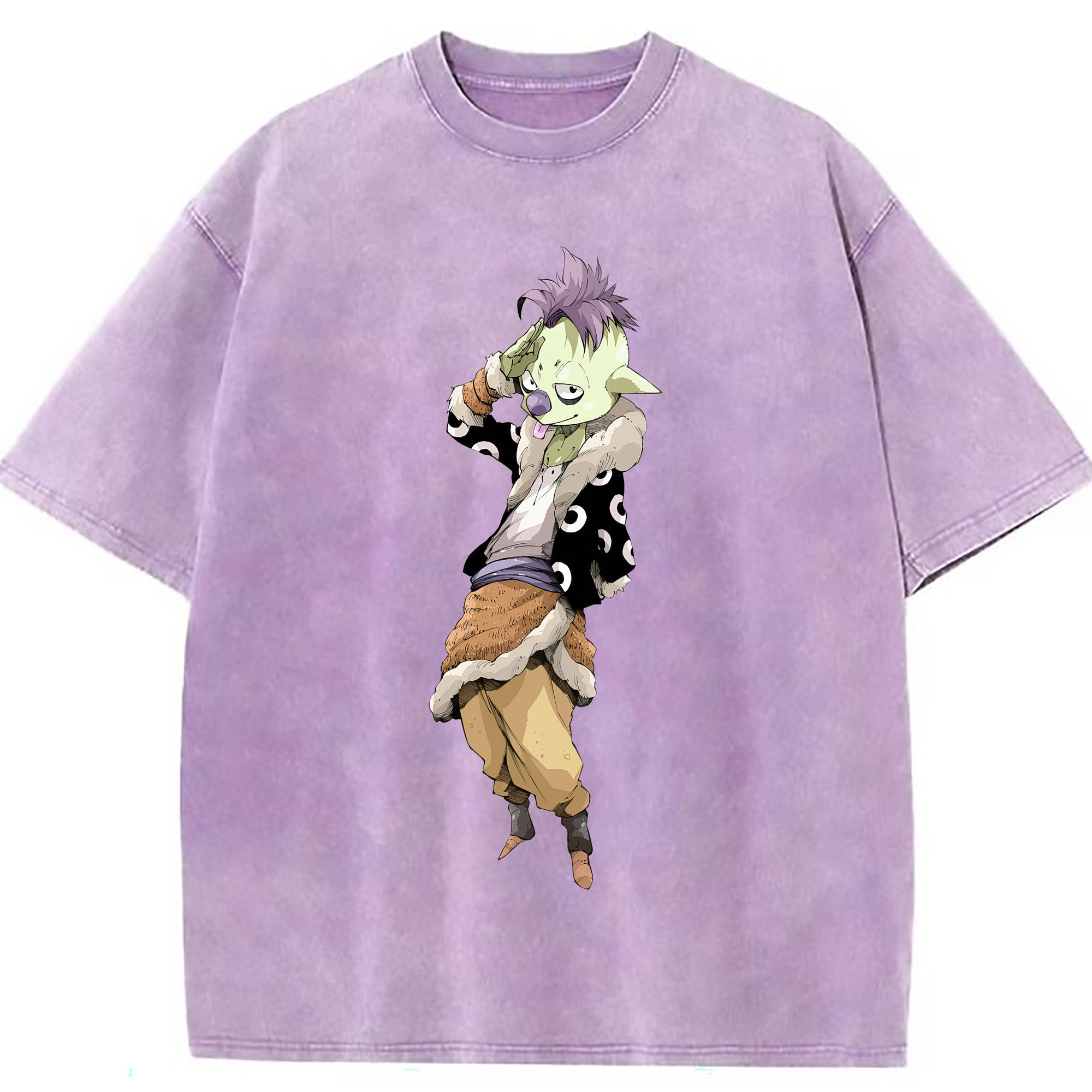 （画像用） 転スラ Regarding Reincarnated to Slime 綿100% ヴィンテージ風 半袖Tシャツ（フロントプリント）