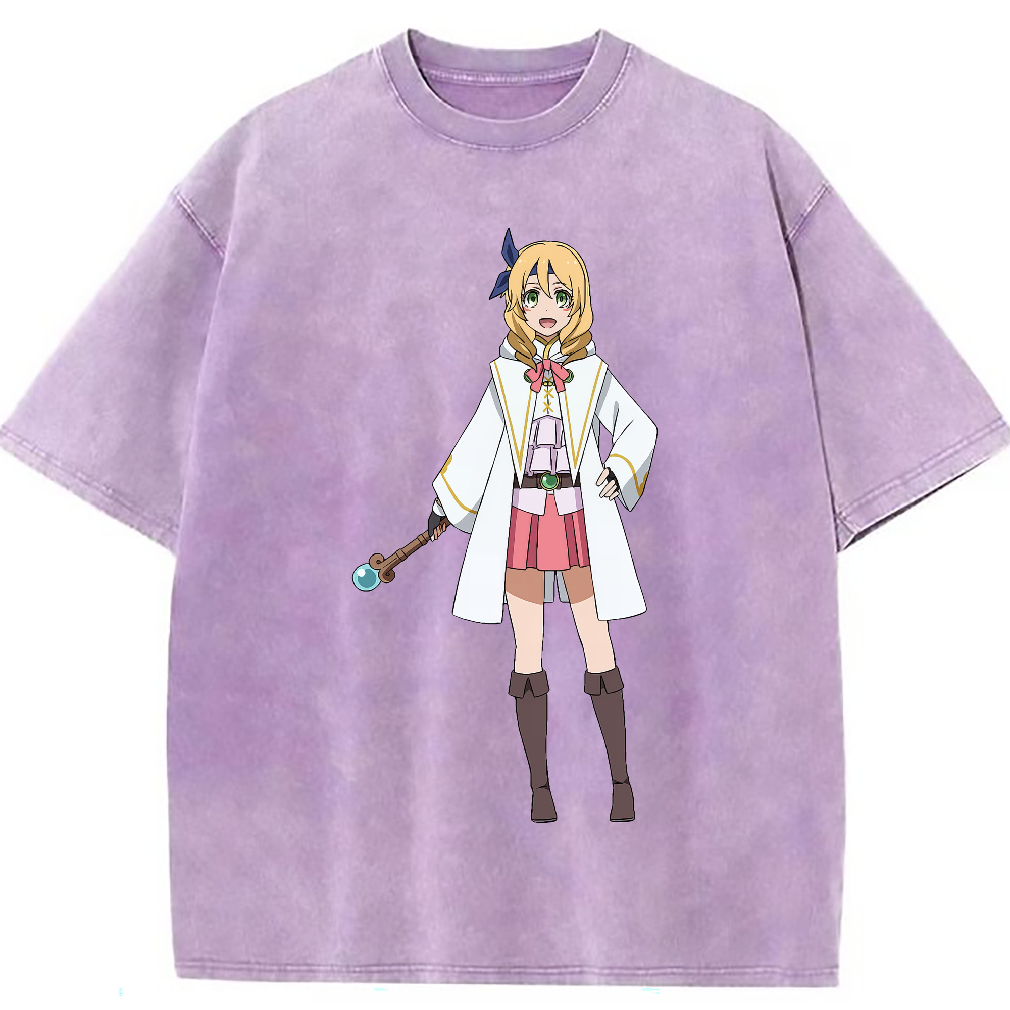 （画像用） 転スラ Regarding Reincarnated to Slime 綿100% ヴィンテージ風 半袖Tシャツ（フロントプリント）