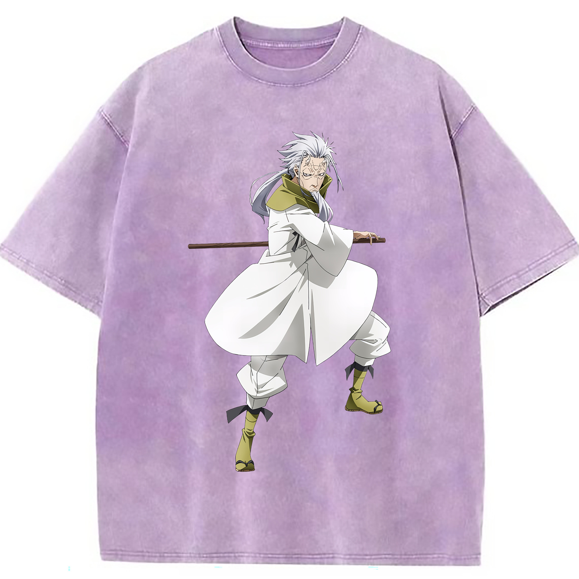 （画像用） 転スラ Regarding Reincarnated to Slime 綿100% ヴィンテージ風 半袖Tシャツ（フロントプリント）