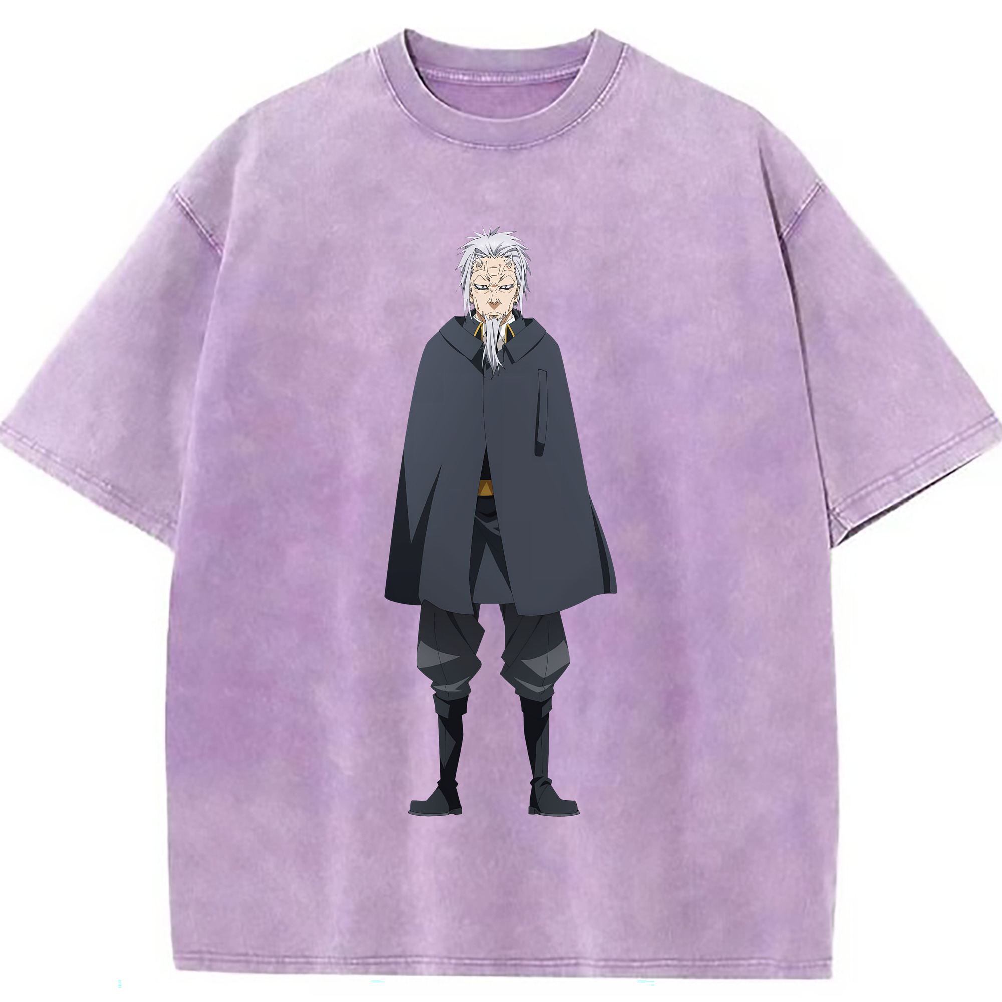 （画像用） 転スラ Regarding Reincarnated to Slime 綿100% ヴィンテージ風 半袖Tシャツ（フロントプリント）