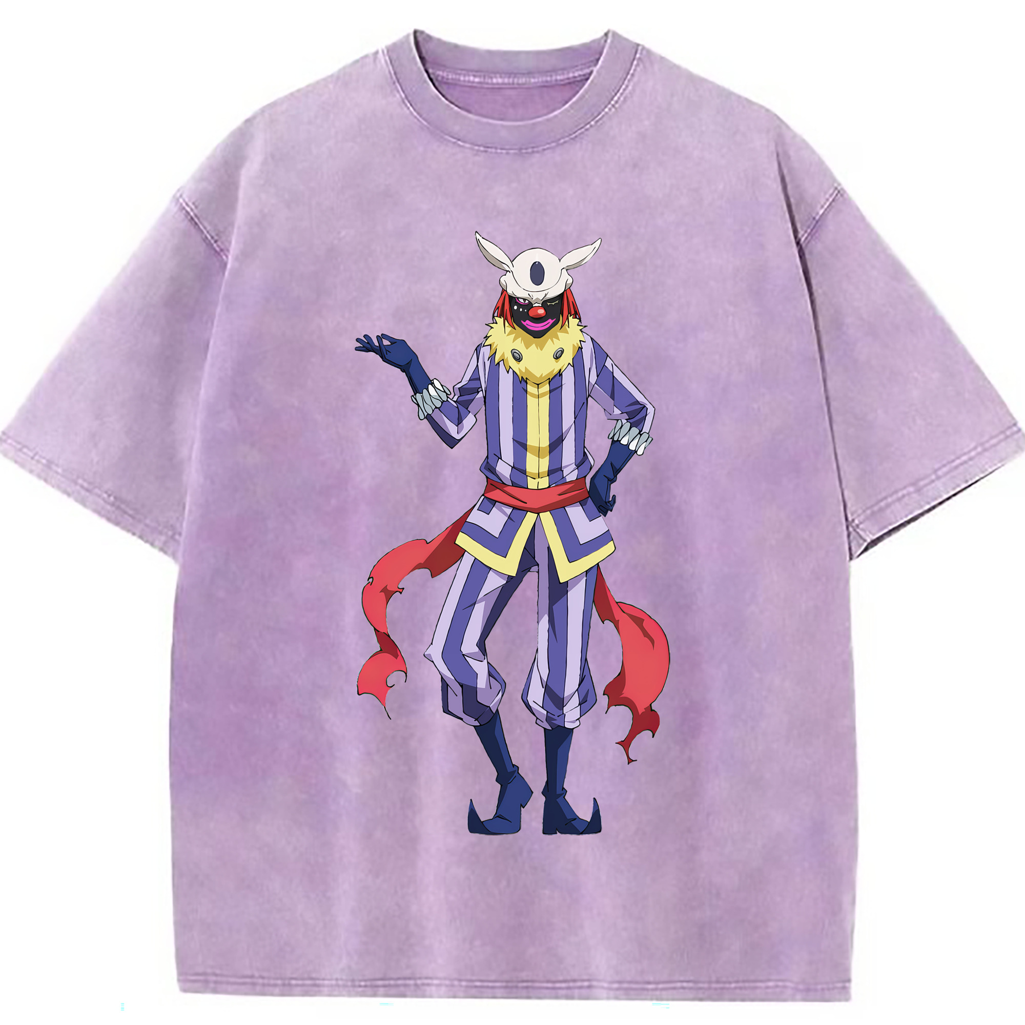 （画像用） 転スラ Regarding Reincarnated to Slime 綿100% ヴィンテージ風 半袖Tシャツ（フロントプリント）