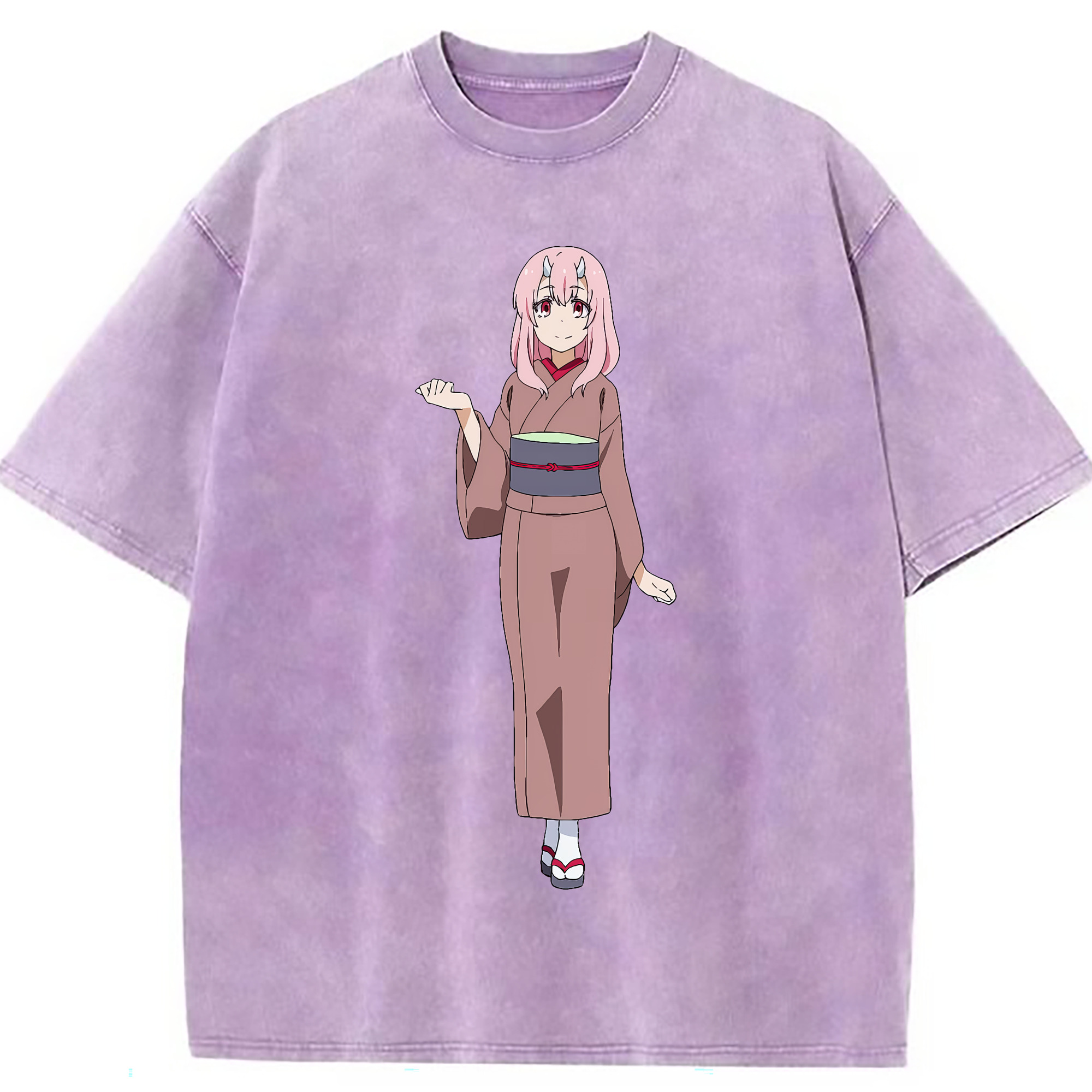 （画像用） 転スラ Regarding Reincarnated to Slime 綿100% ヴィンテージ風 半袖Tシャツ（フロントプリント）