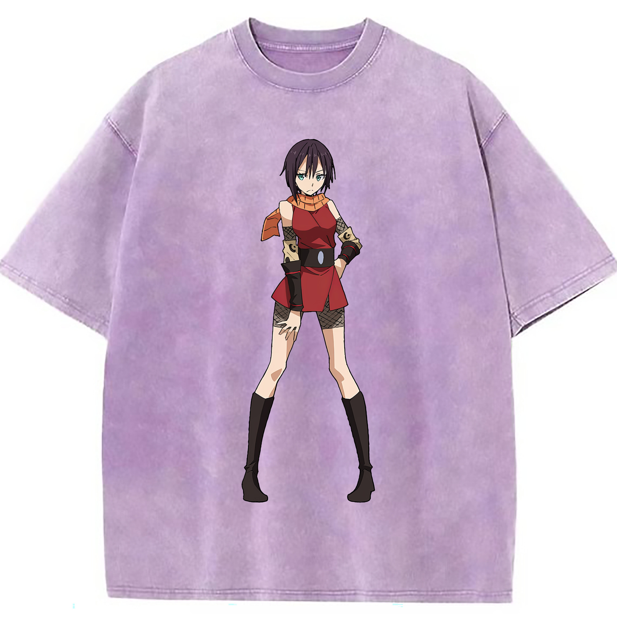 （画像用） 転スラ Regarding Reincarnated to Slime 綿100% ヴィンテージ風 半袖Tシャツ（フロントプリント）