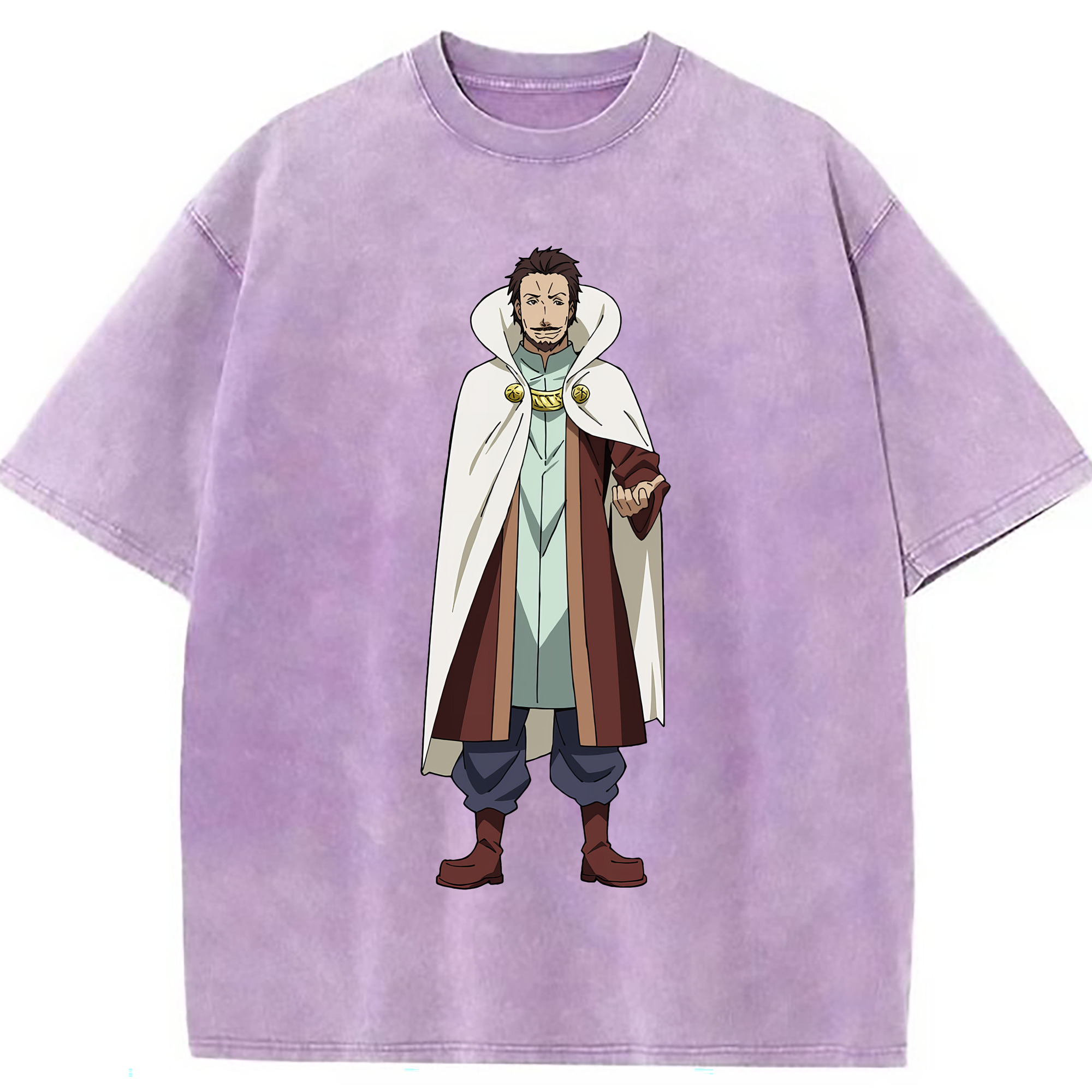 （画像用） 転スラ Regarding Reincarnated to Slime 綿100% ヴィンテージ風 半袖Tシャツ（フロントプリント）
