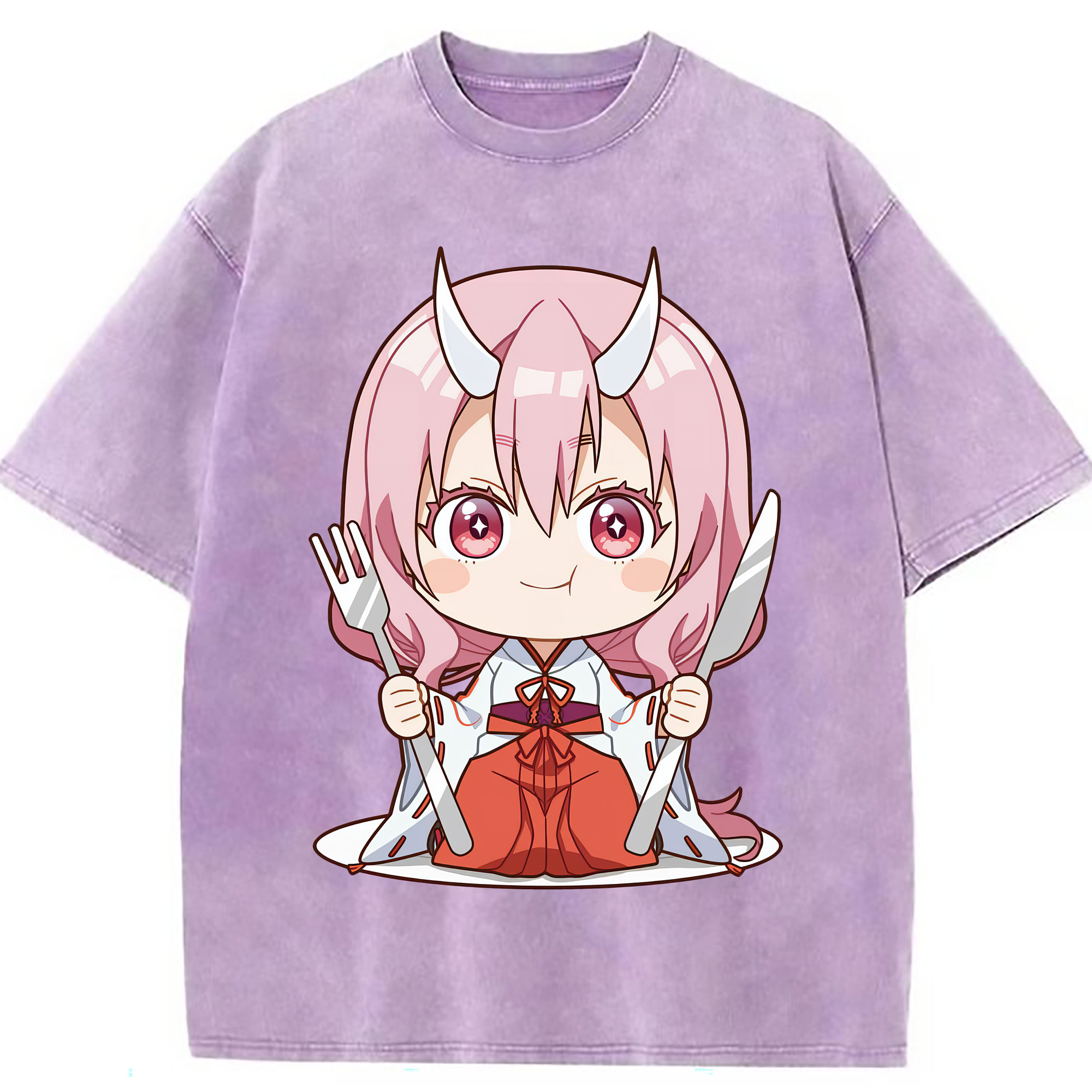 （画像用） 転スラ Regarding Reincarnated to Slime 綿100% ヴィンテージ風 半袖Tシャツ（フロントプリント）