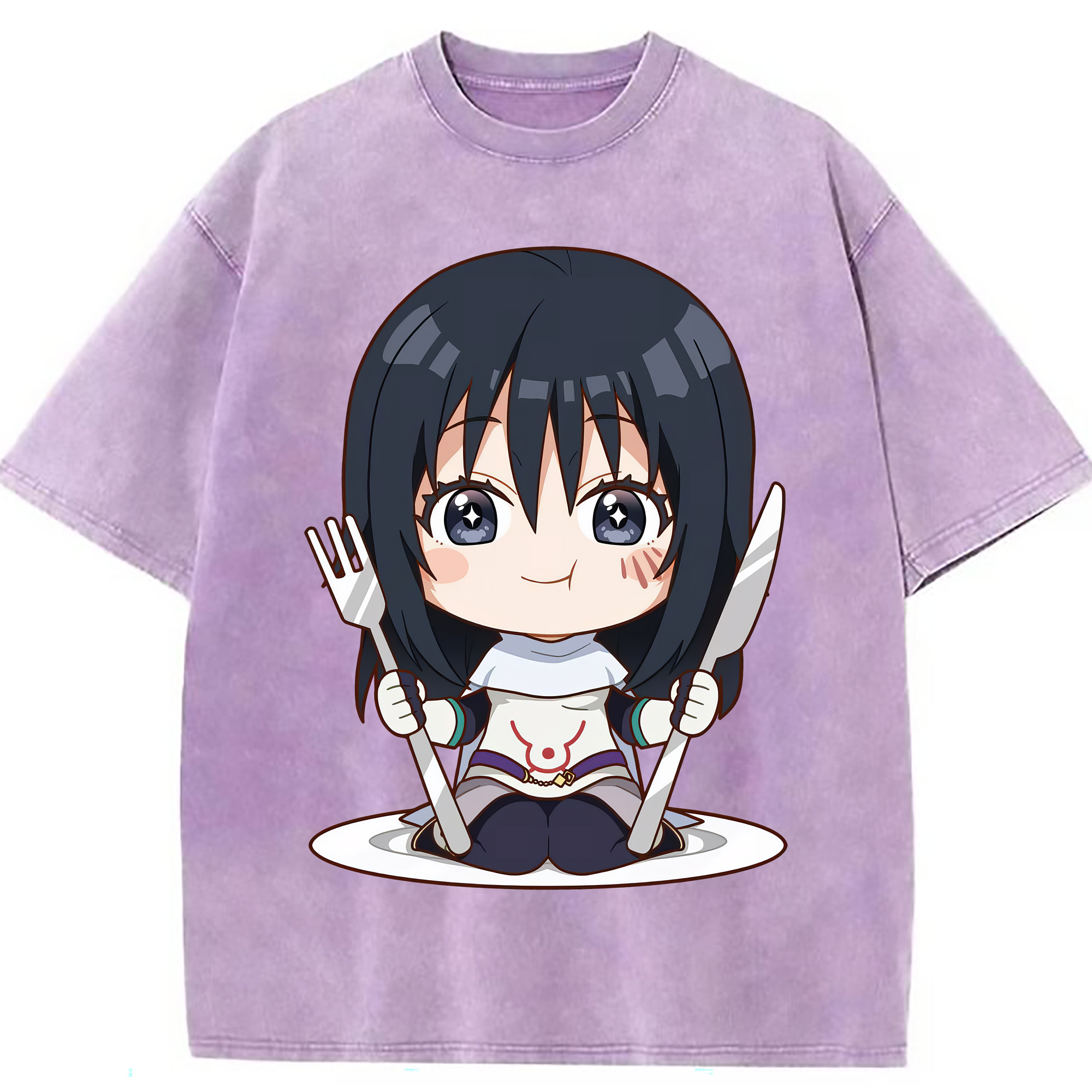 （画像用） 転スラ Regarding Reincarnated to Slime 綿100% ヴィンテージ風 半袖Tシャツ（フロントプリント）