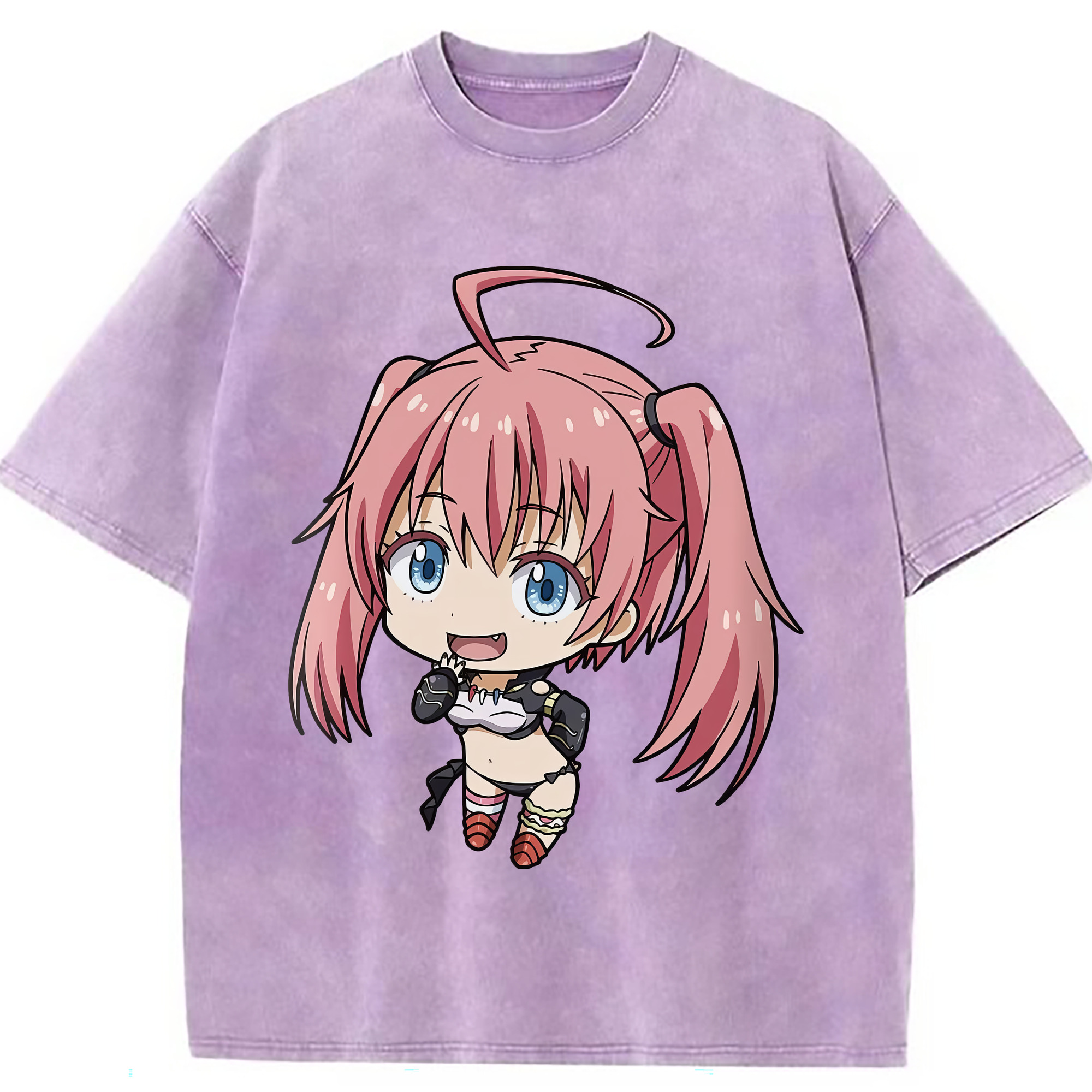 （画像用） 転スラ Regarding Reincarnated to Slime 綿100% ヴィンテージ風 半袖Tシャツ（フロントプリント）