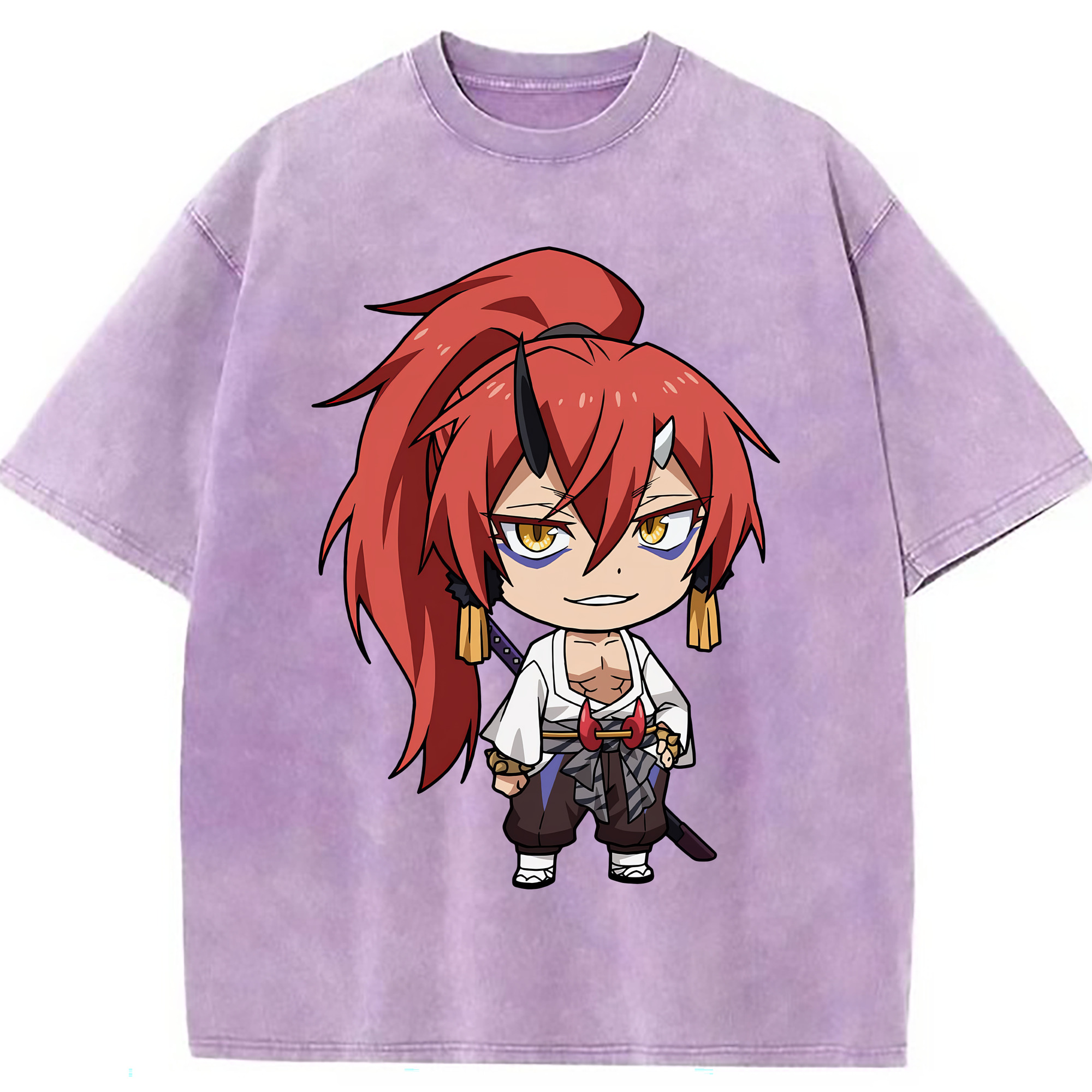 （画像用） 転スラ Regarding Reincarnated to Slime 綿100% ヴィンテージ風 半袖Tシャツ（フロントプリント）