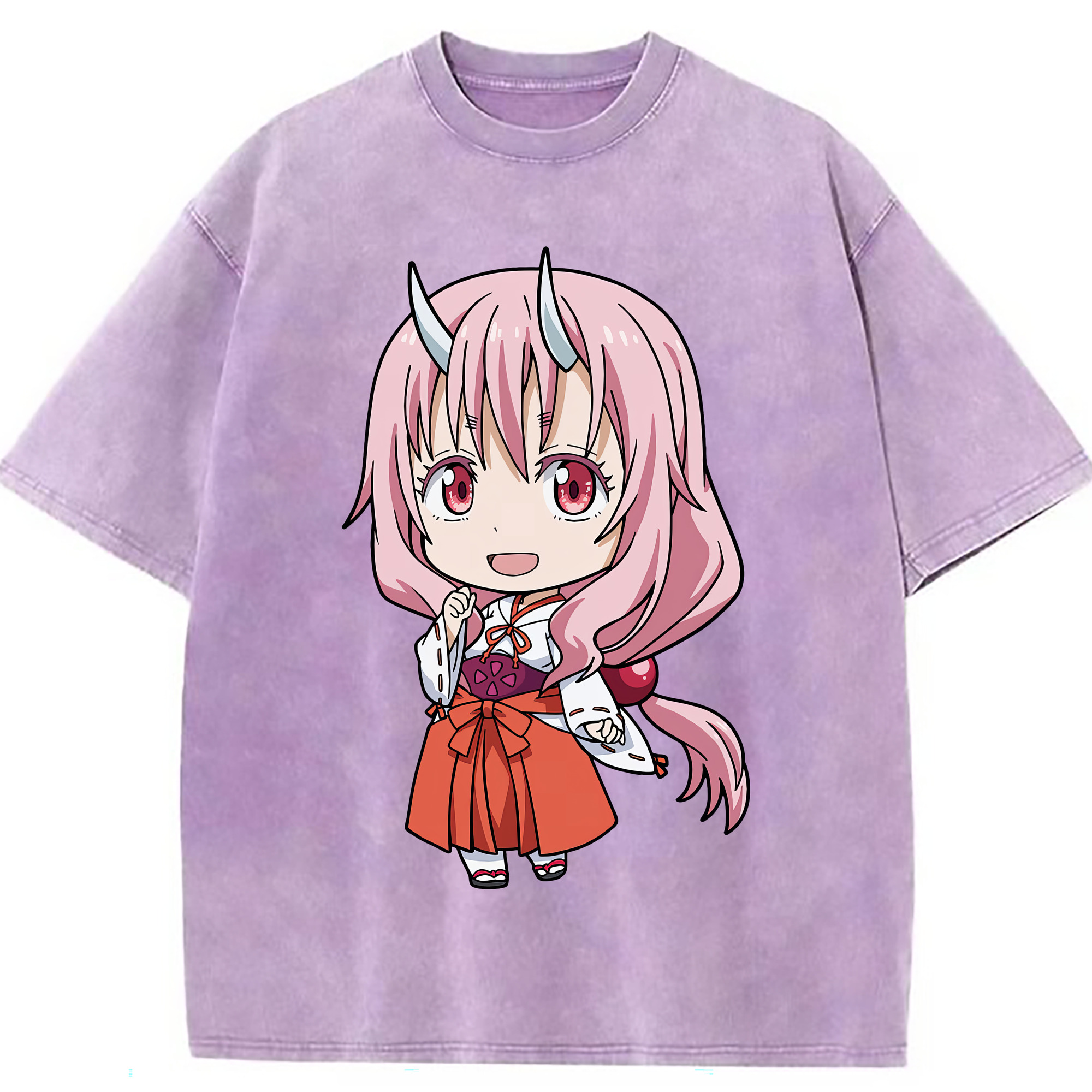 （画像用） 転スラ Regarding Reincarnated to Slime 綿100% ヴィンテージ風 半袖Tシャツ（フロントプリント）