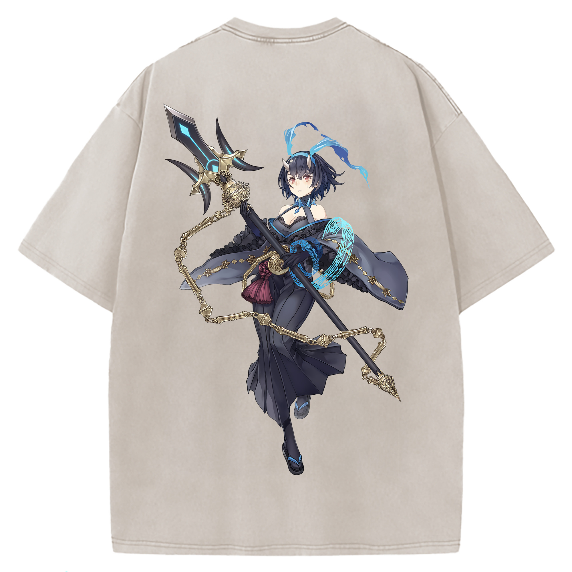（画像用） 転スラ Regarding Reincarnated to Slime 綿100% ヴィンテージ風 半袖Tシャツ（背面プリント）