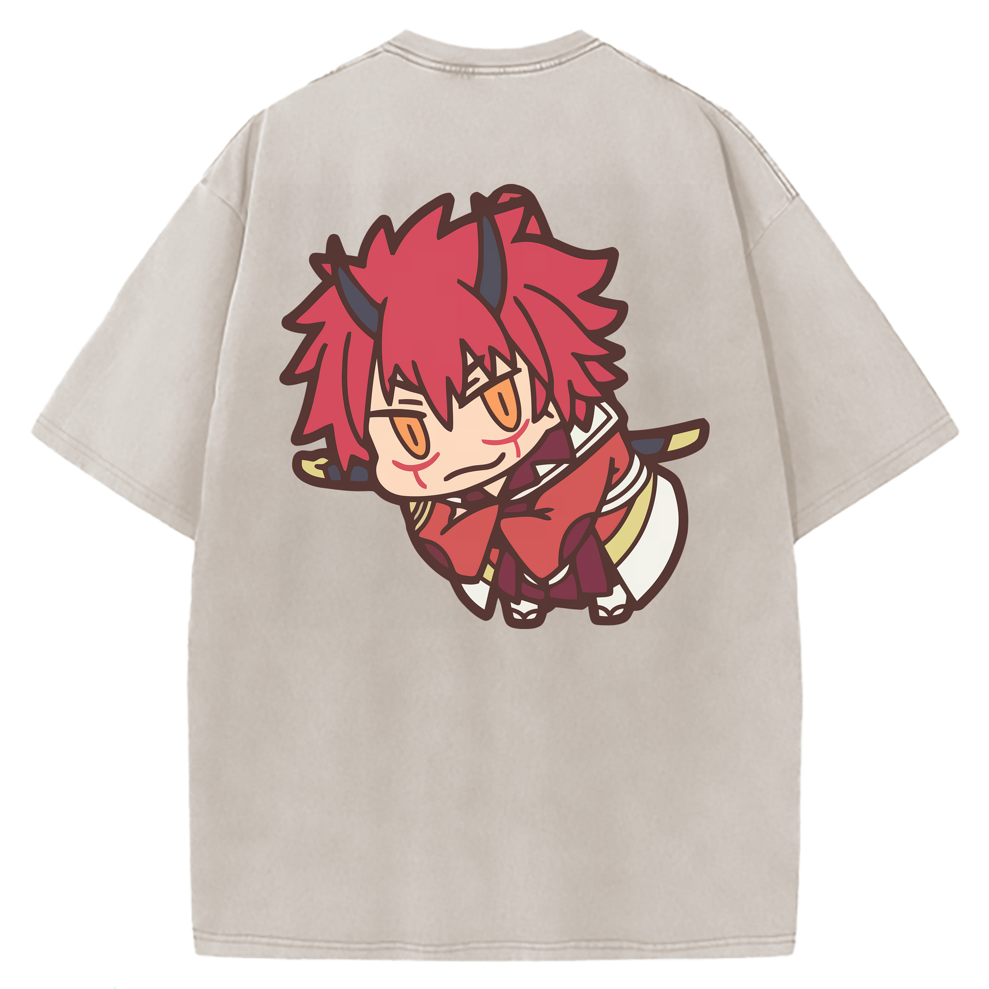 （画像用） 転スラ Regarding Reincarnated to Slime 綿100% ヴィンテージ風 半袖Tシャツ（背面プリント）