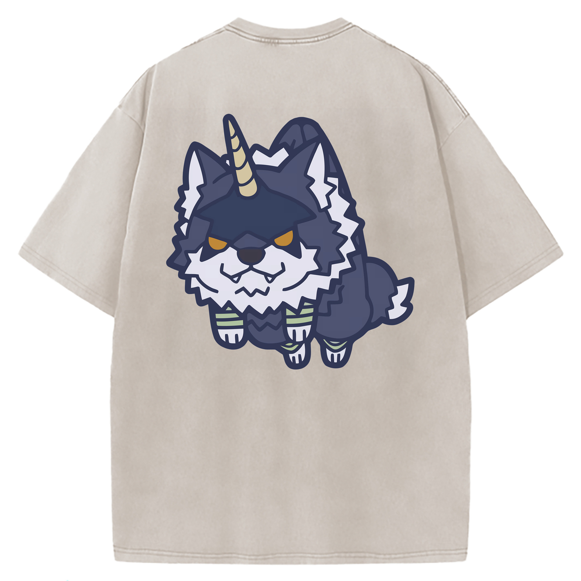 （画像用） 転スラ Regarding Reincarnated to Slime 綿100% ヴィンテージ風 半袖Tシャツ（背面プリント）