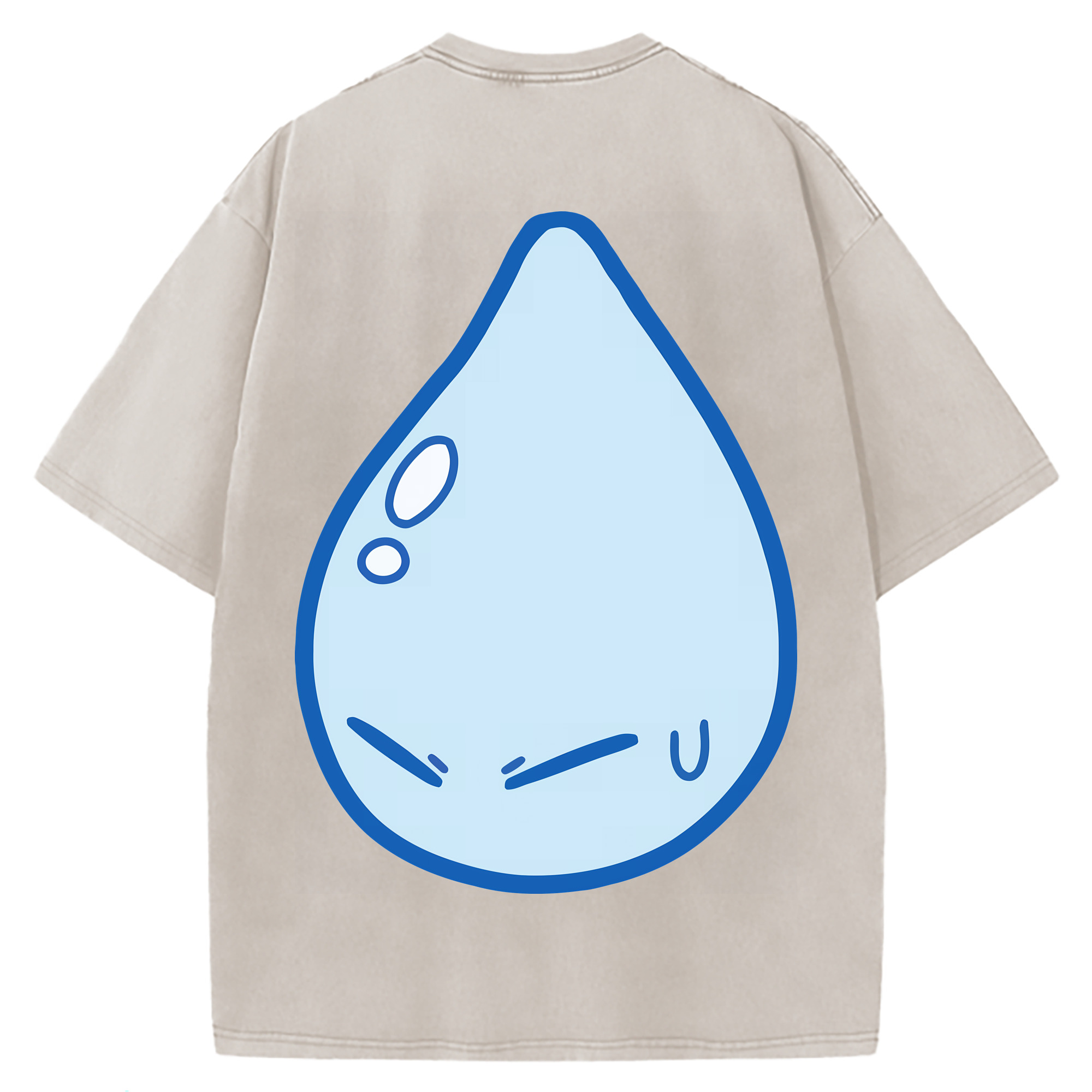 （画像用） 転スラ Regarding Reincarnated to Slime 綿100% ヴィンテージ風 半袖Tシャツ（背面プリント）