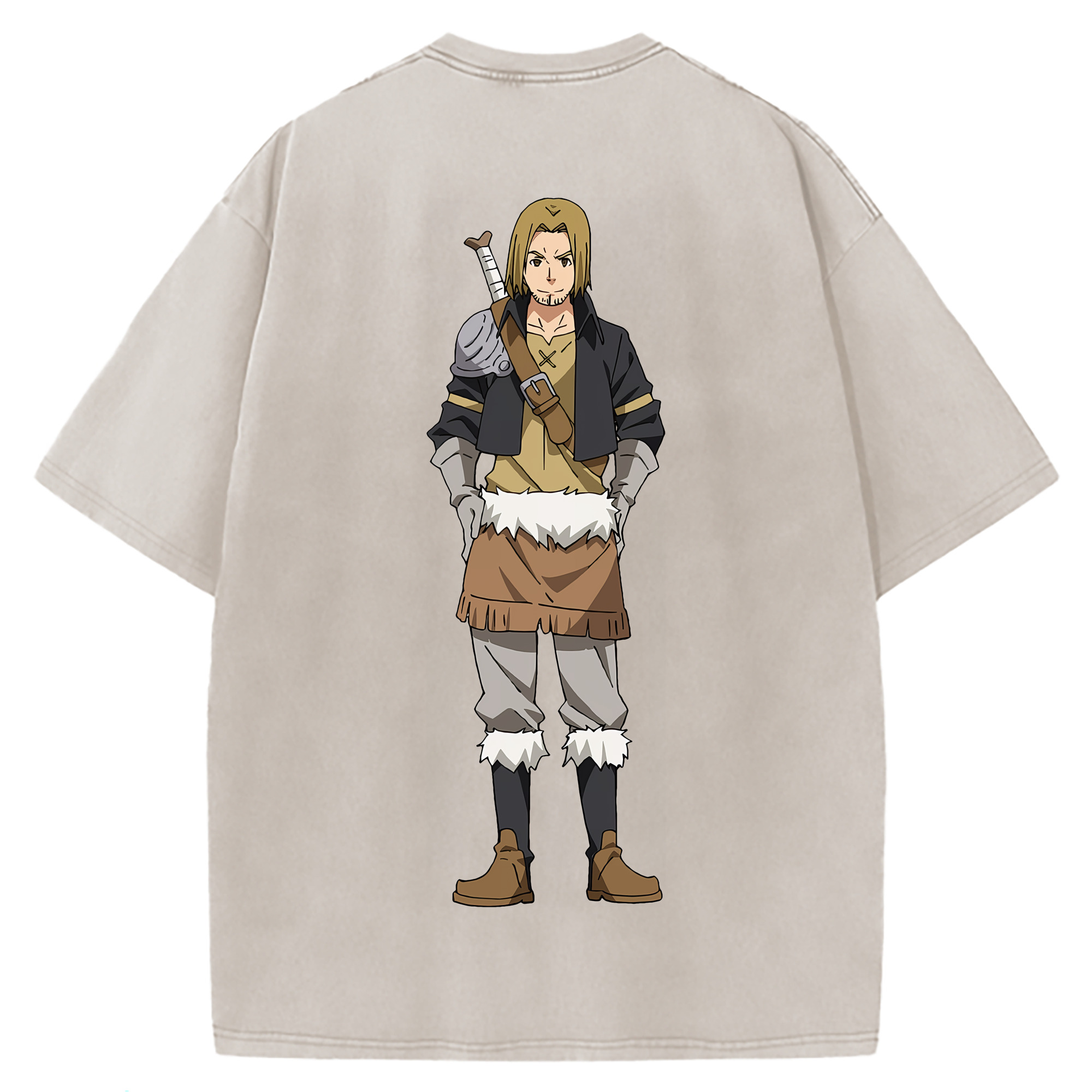 （画像用） 転スラ Regarding Reincarnated to Slime 綿100% ヴィンテージ風 半袖Tシャツ（背面プリント）