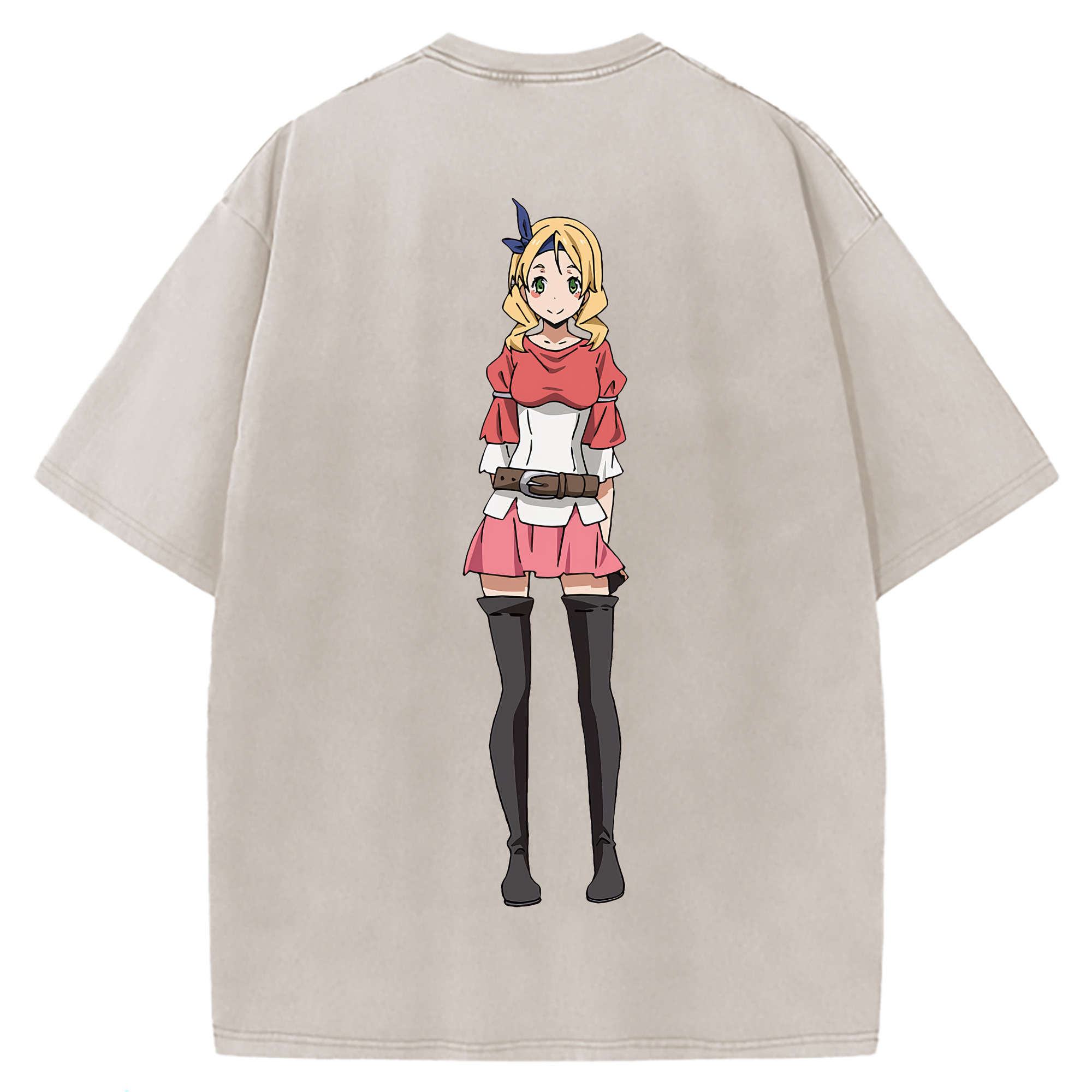 （画像用） 転スラ Regarding Reincarnated to Slime 綿100% ヴィンテージ風 半袖Tシャツ（背面プリント）