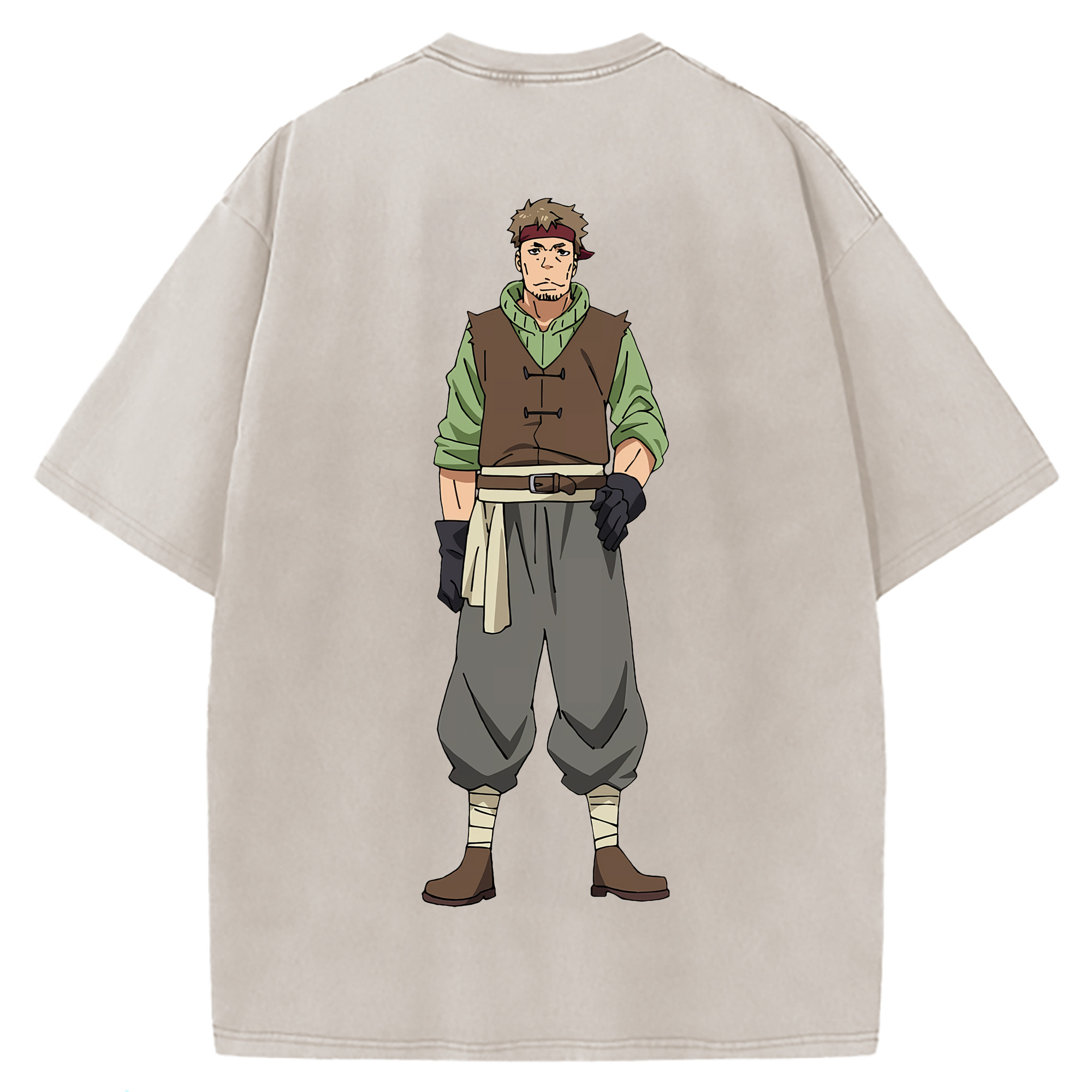 （画像用） 転スラ Regarding Reincarnated to Slime 綿100% ヴィンテージ風 半袖Tシャツ（背面プリント）