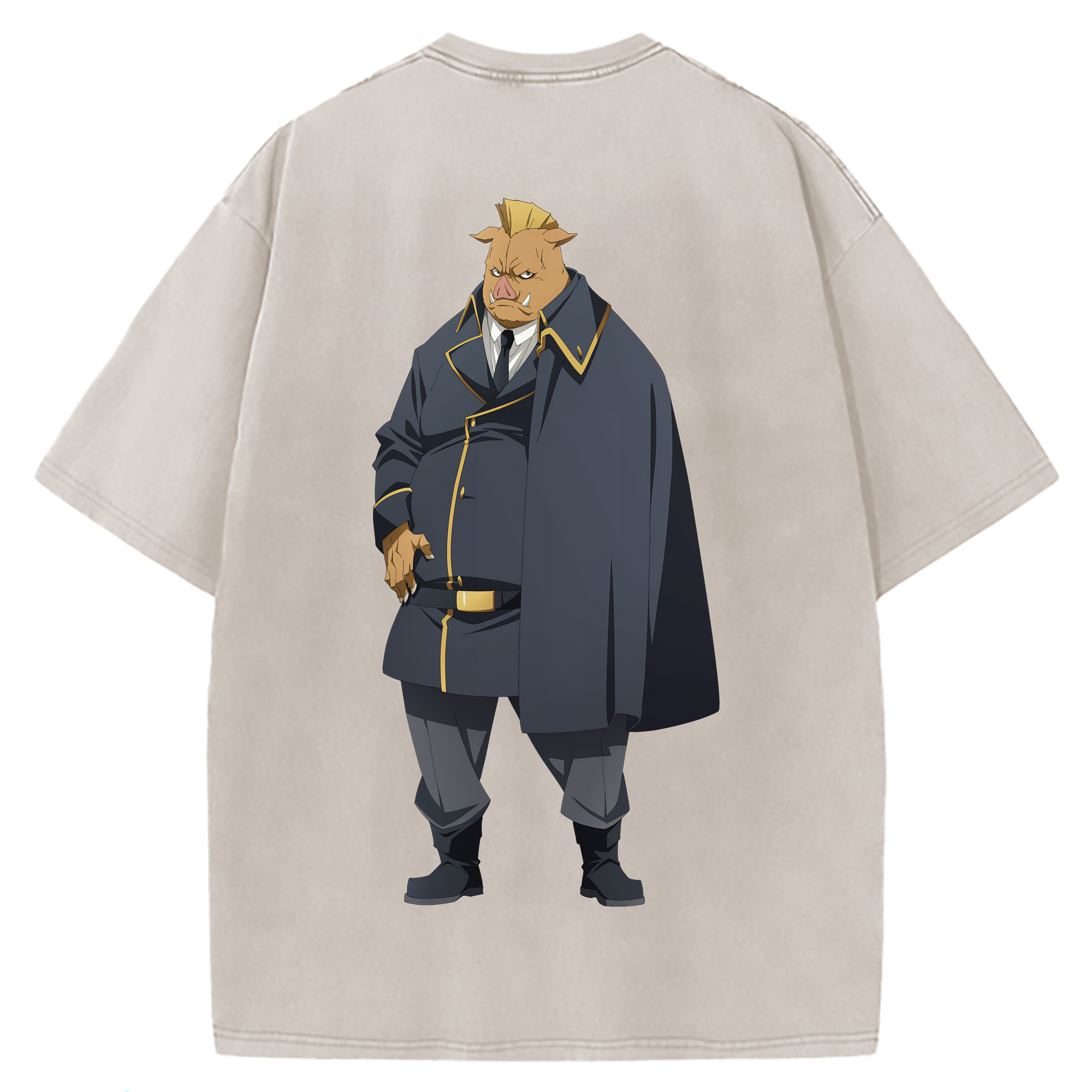 （画像用） 転スラ Regarding Reincarnated to Slime 綿100% ヴィンテージ風 半袖Tシャツ（背面プリント）