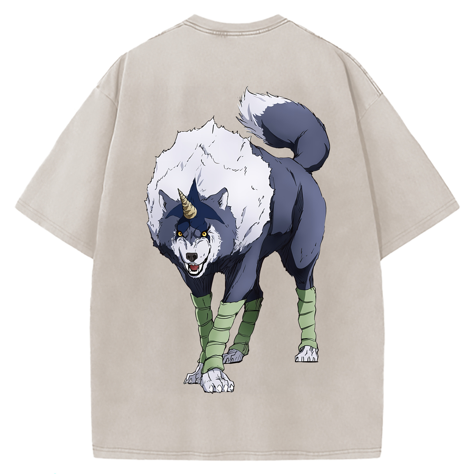 （画像用） 転スラ Regarding Reincarnated to Slime 綿100% ヴィンテージ風 半袖Tシャツ（背面プリント）