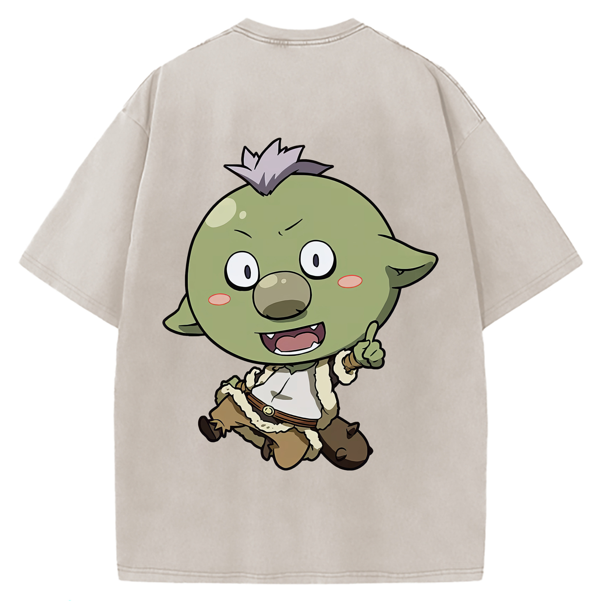 （画像用） 転スラ Regarding Reincarnated to Slime 綿100% ヴィンテージ風 半袖Tシャツ（背面プリント）