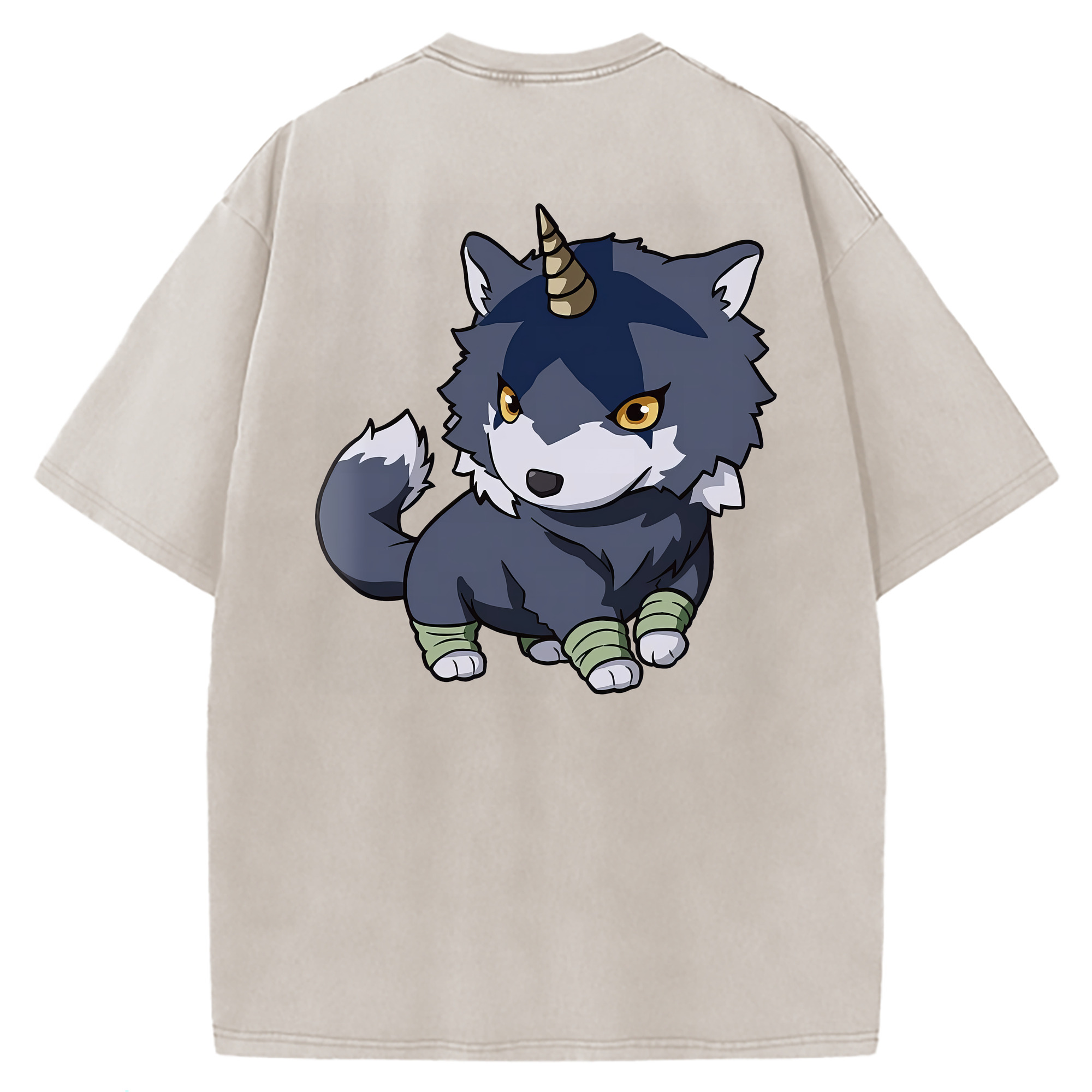（画像用） 転スラ Regarding Reincarnated to Slime 綿100% ヴィンテージ風 半袖Tシャツ（背面プリント）
