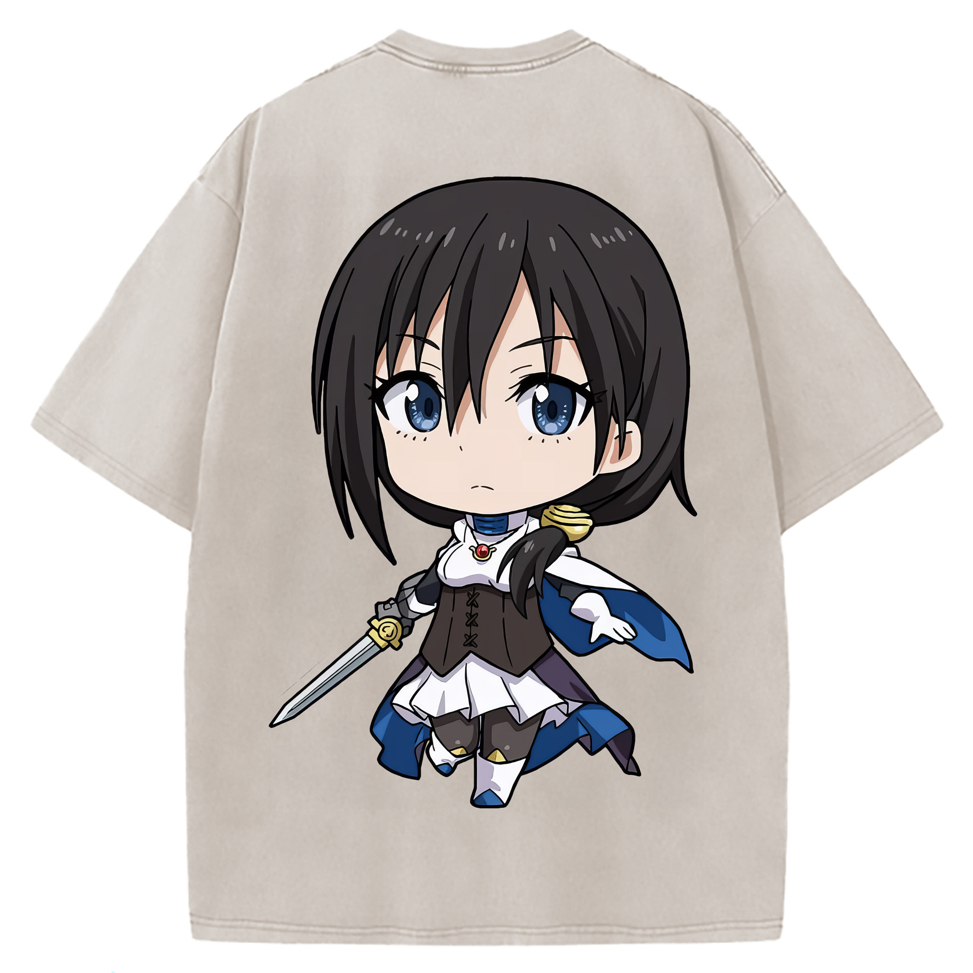 （画像用） 転スラ Regarding Reincarnated to Slime 綿100% ヴィンテージ風 半袖Tシャツ（背面プリント）