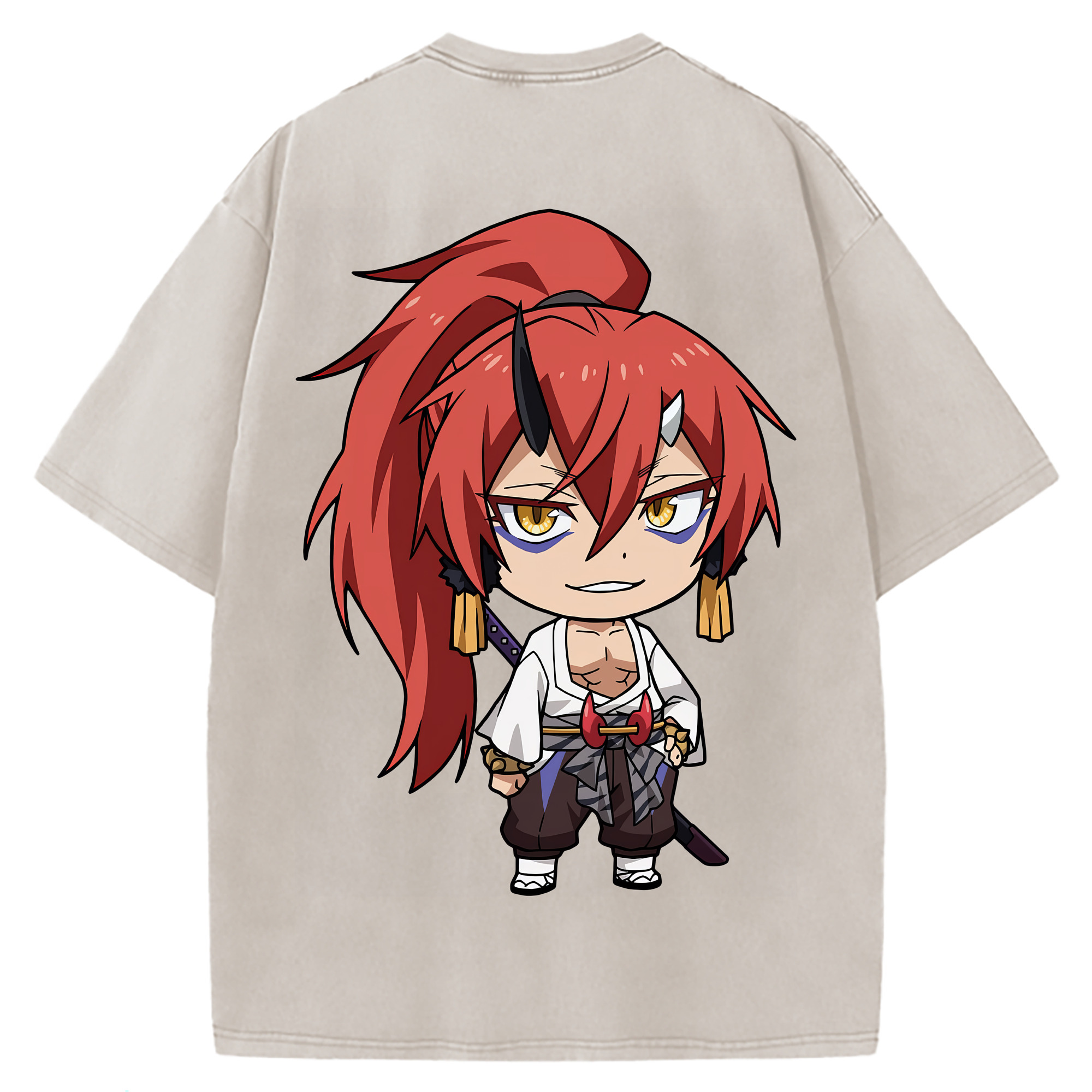 （画像用） 転スラ Regarding Reincarnated to Slime 綿100% ヴィンテージ風 半袖Tシャツ（背面プリント）