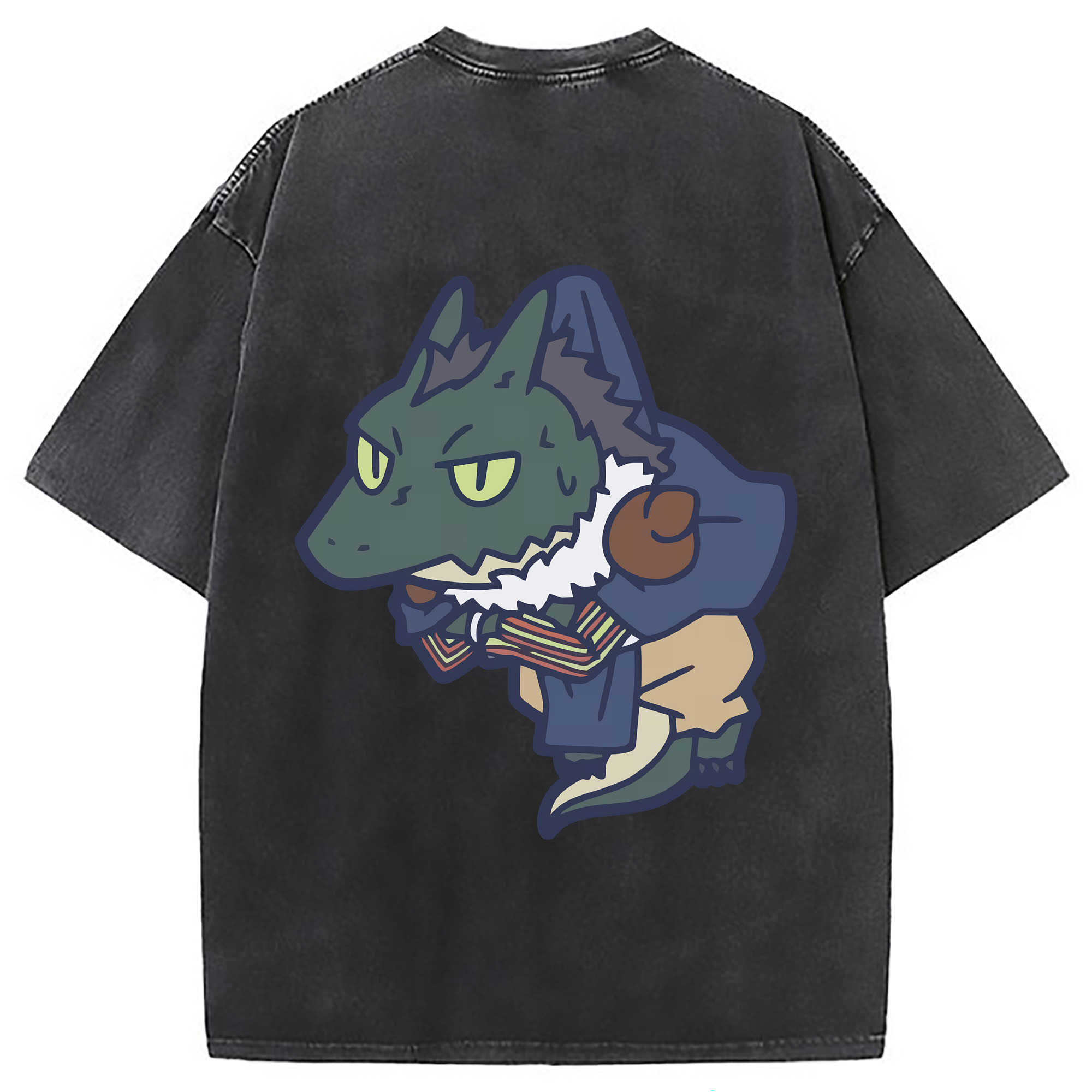 （画像用） 転スラ Regarding Reincarnated to Slime 綿100% ヴィンテージ風 半袖Tシャツ（背面プリント）