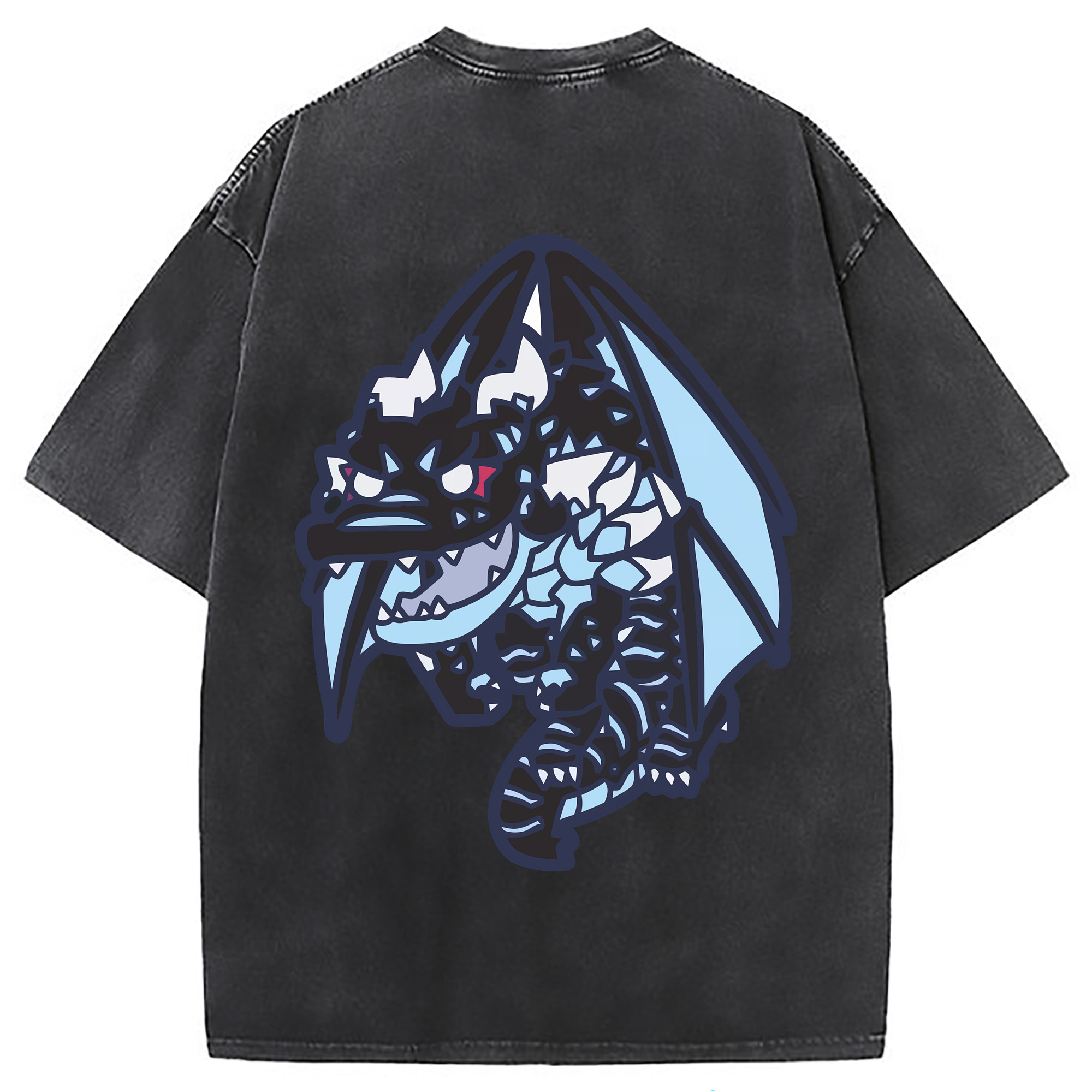 （画像用） 転スラ Regarding Reincarnated to Slime 綿100% ヴィンテージ風 半袖Tシャツ（背面プリント）
