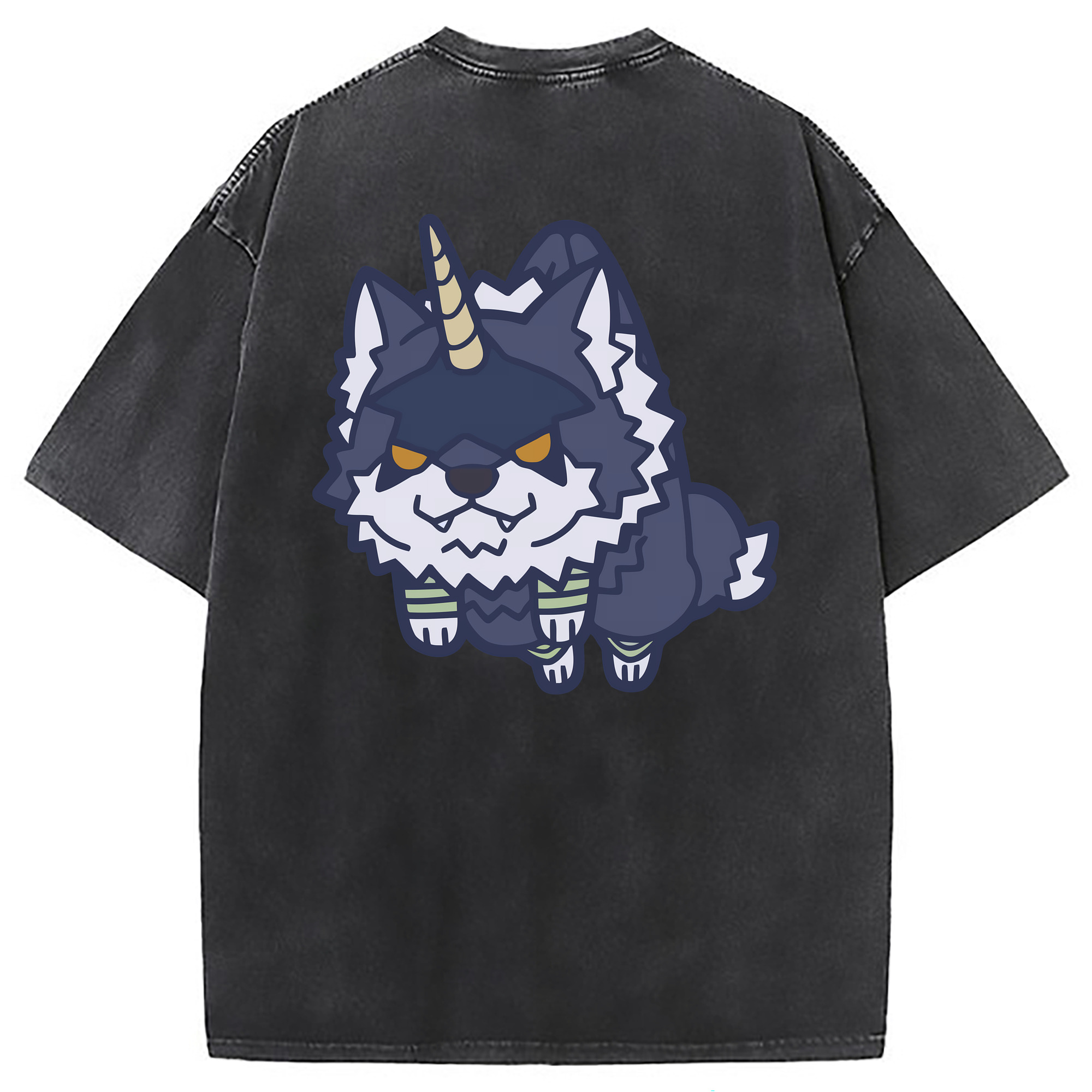 （画像用） 転スラ Regarding Reincarnated to Slime 綿100% ヴィンテージ風 半袖Tシャツ（背面プリント）