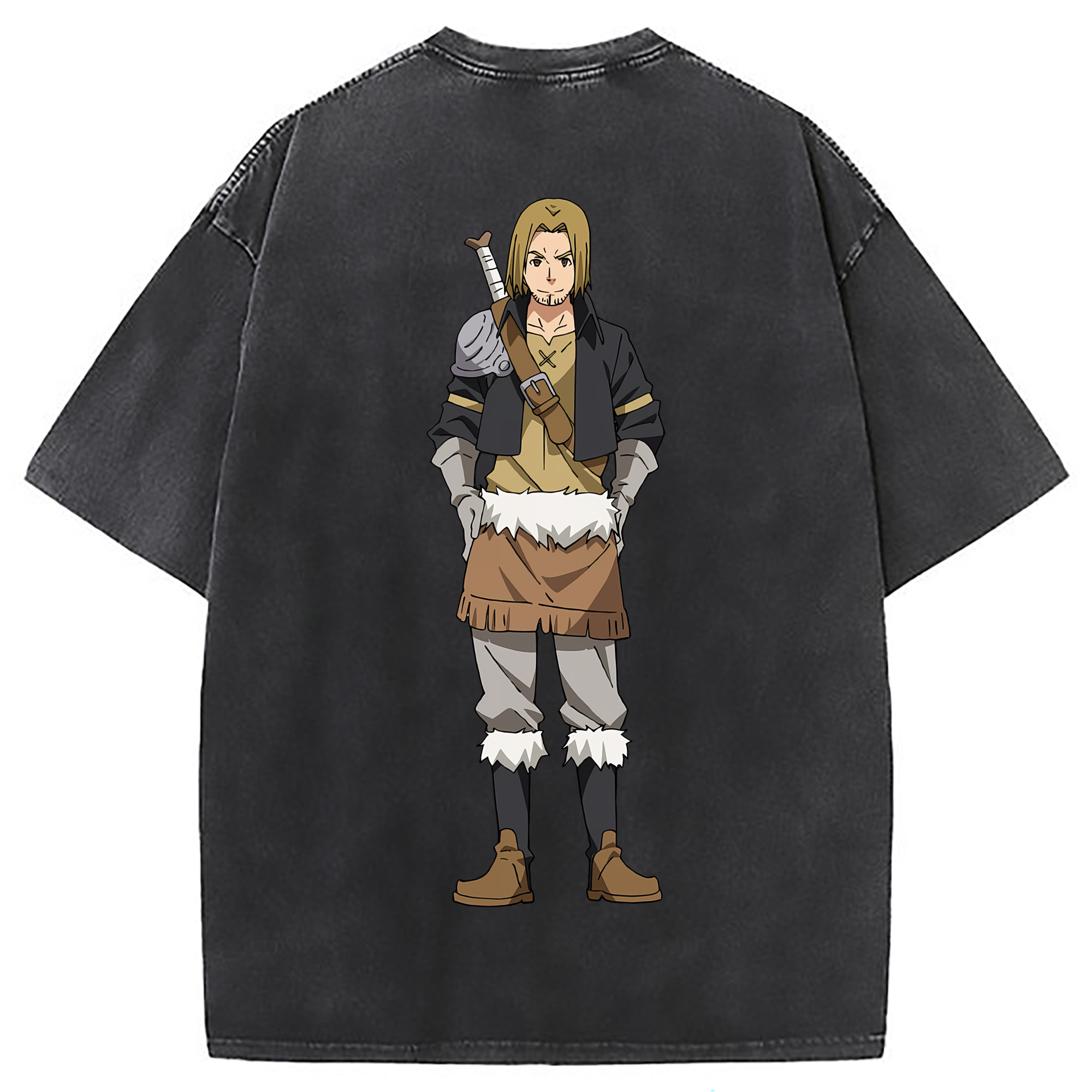 （画像用） 転スラ Regarding Reincarnated to Slime 綿100% ヴィンテージ風 半袖Tシャツ（背面プリント）