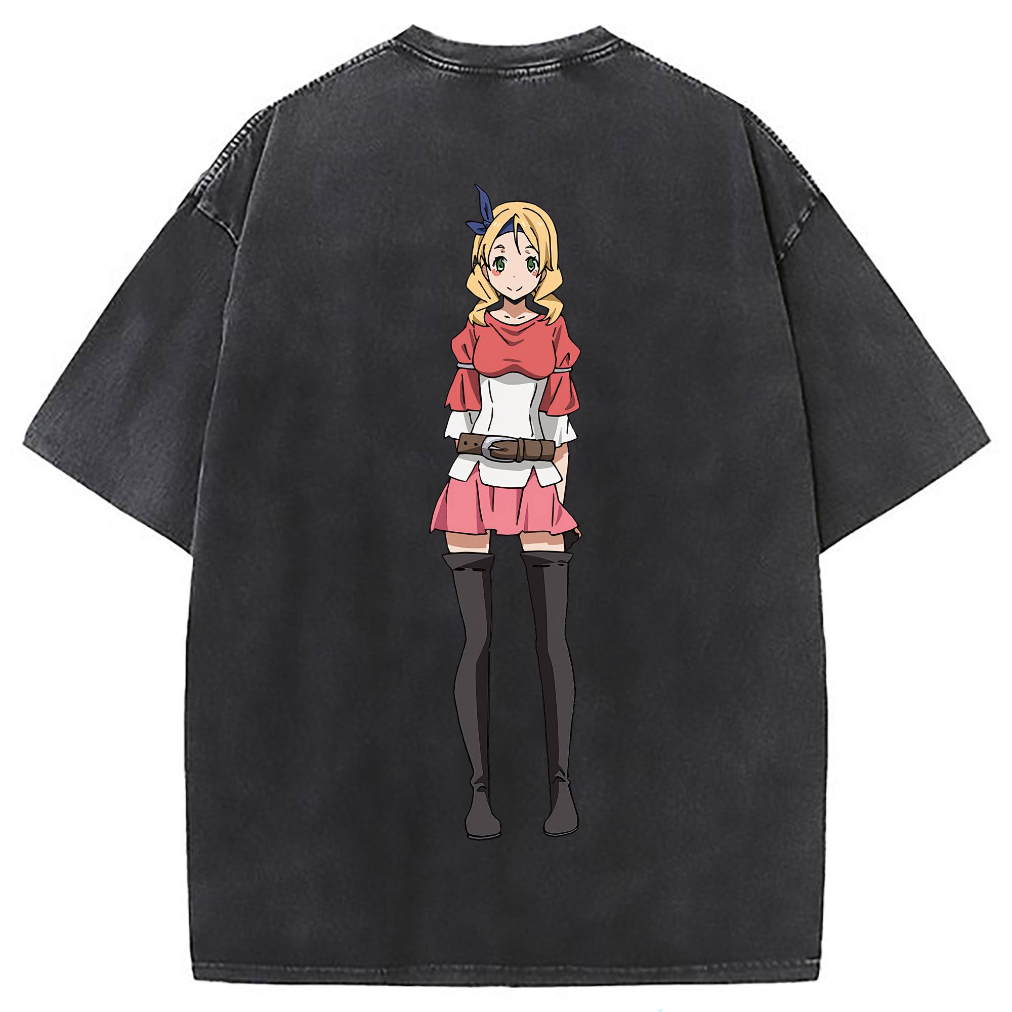 （画像用） 転スラ Regarding Reincarnated to Slime 綿100% ヴィンテージ風 半袖Tシャツ（背面プリント）