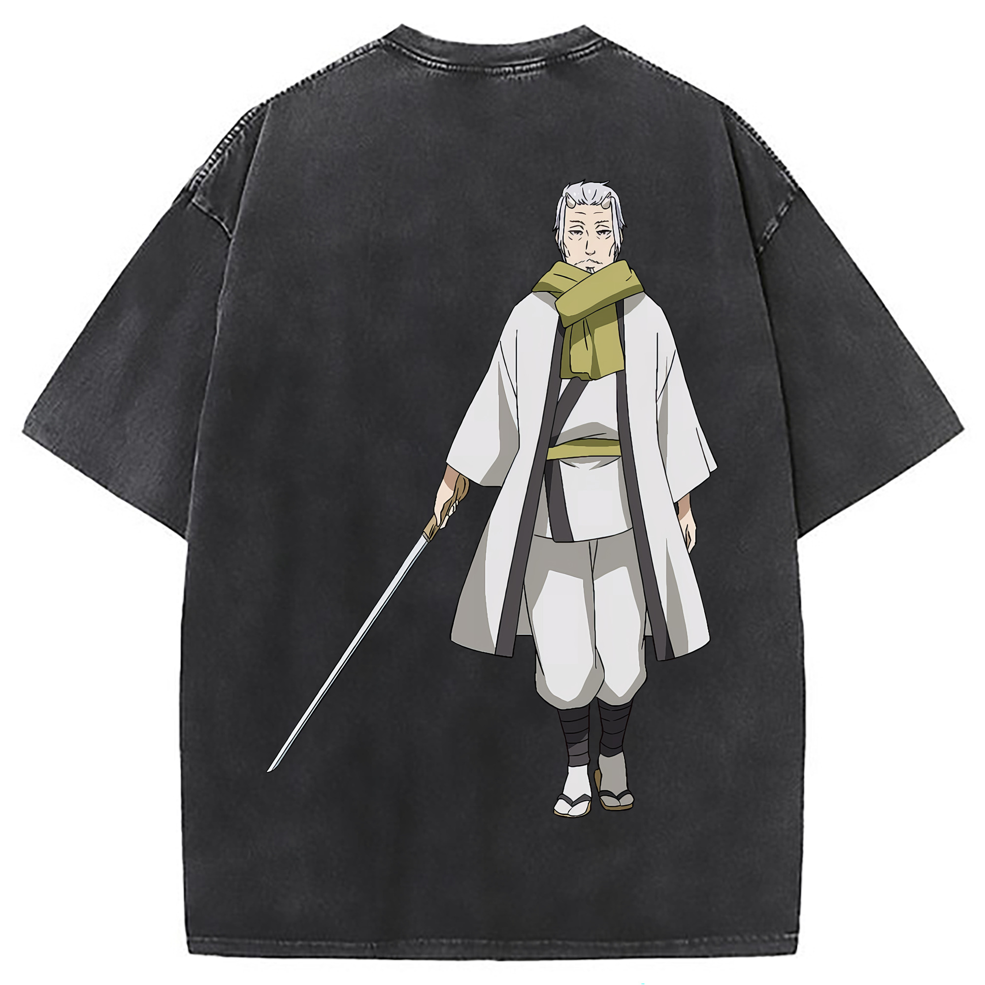 （画像用） 転スラ Regarding Reincarnated to Slime 綿100% ヴィンテージ風 半袖Tシャツ（背面プリント）