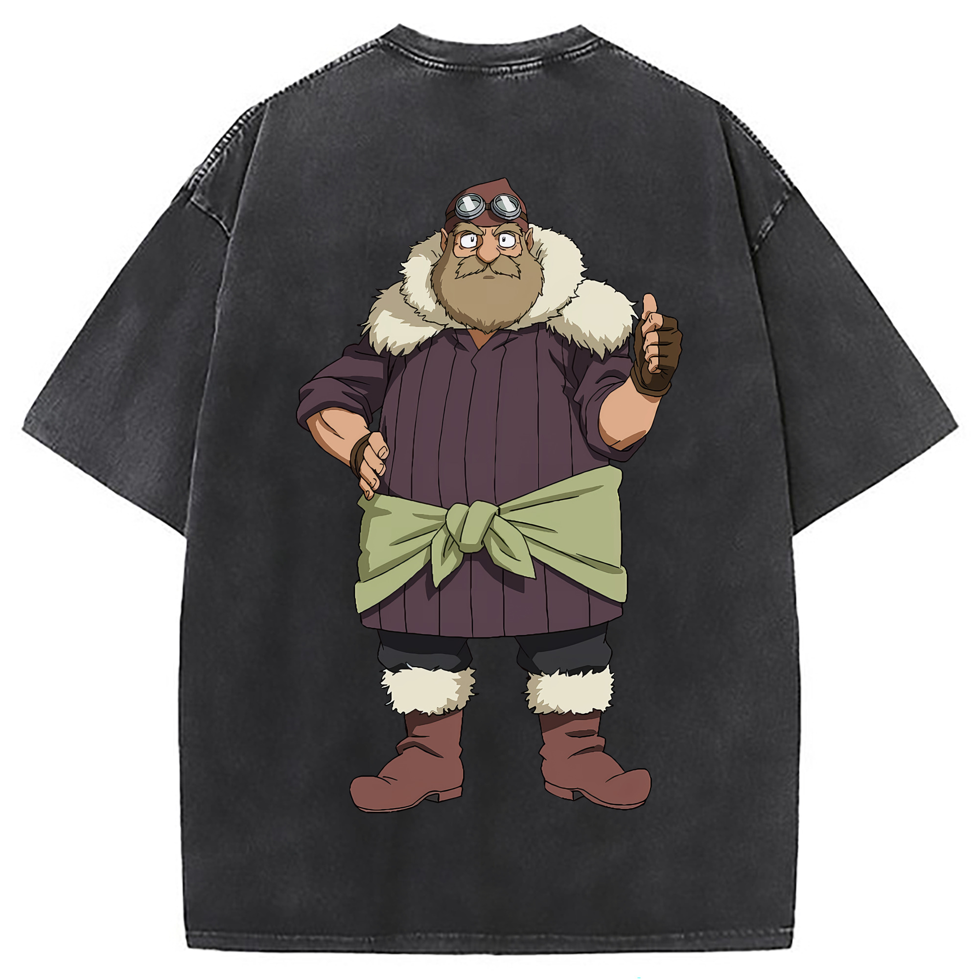 （画像用） 転スラ Regarding Reincarnated to Slime 綿100% ヴィンテージ風 半袖Tシャツ（背面プリント）