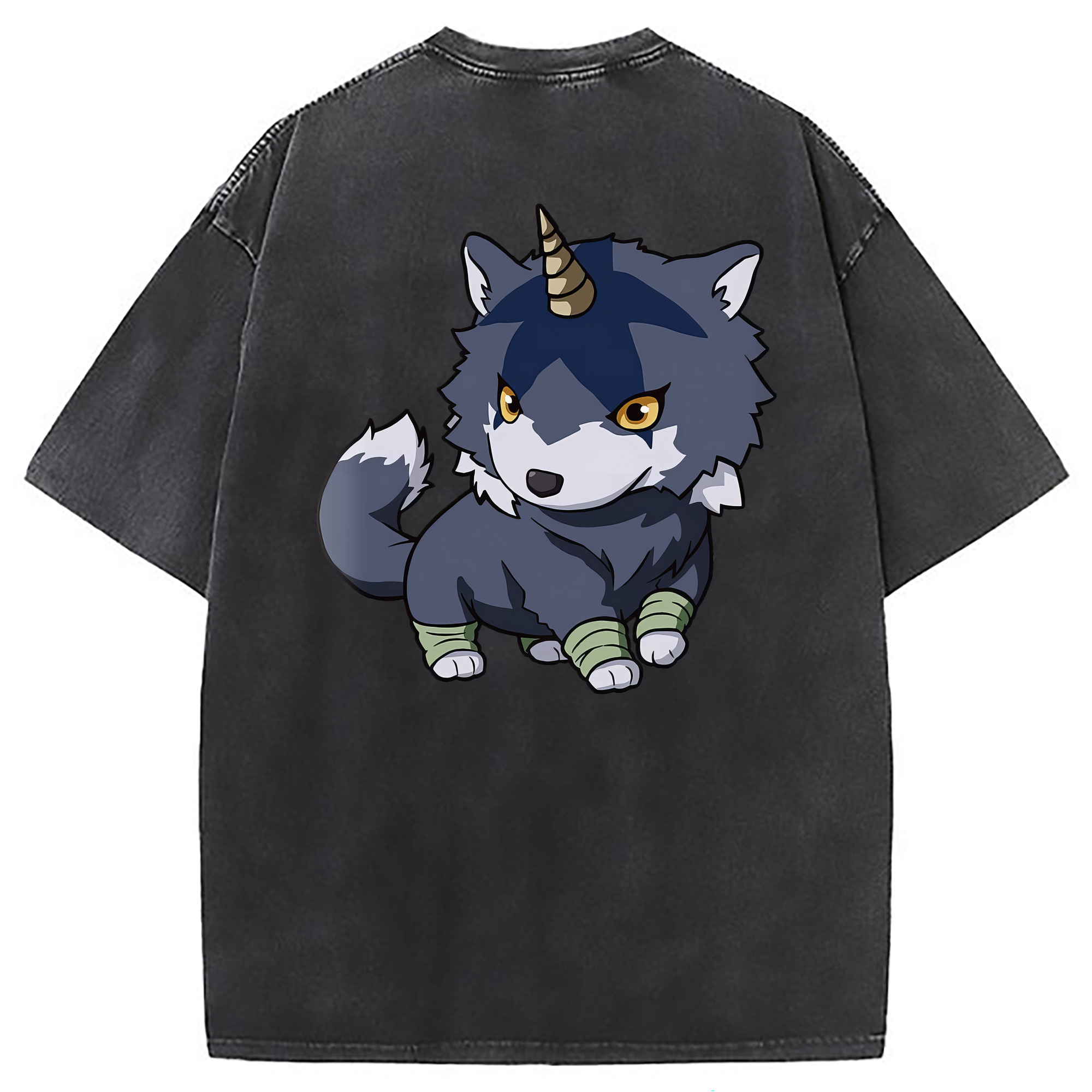 （画像用） 転スラ Regarding Reincarnated to Slime 綿100% ヴィンテージ風 半袖Tシャツ（背面プリント）
