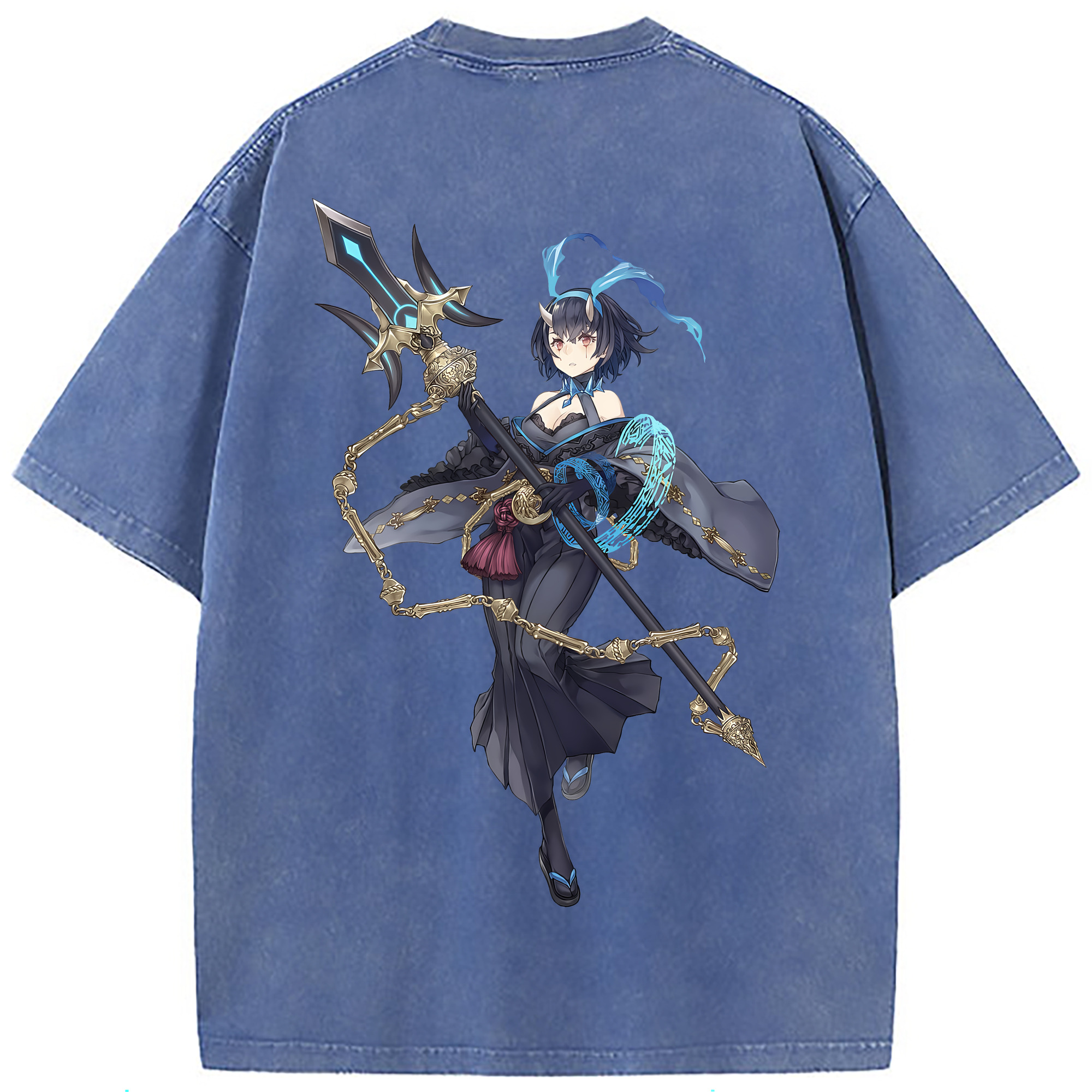 （画像用） 転スラ Regarding Reincarnated to Slime 綿100% ヴィンテージ風 半袖Tシャツ（背面プリント）