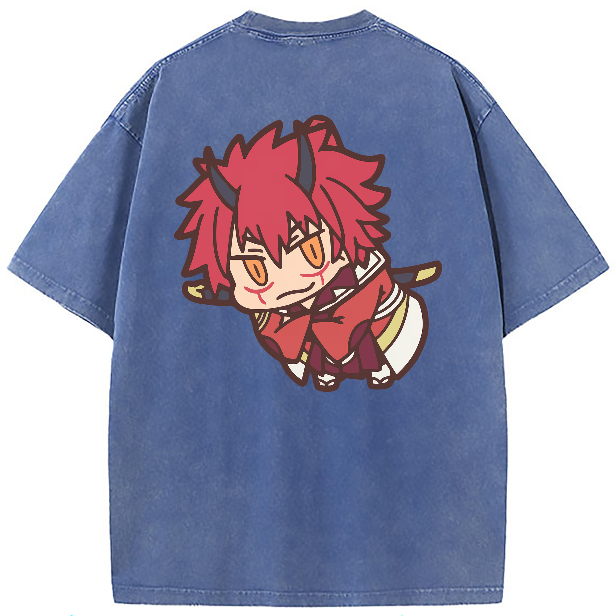 （画像用） 転スラ Regarding Reincarnated to Slime 綿100% ヴィンテージ風 半袖Tシャツ（背面プリント）