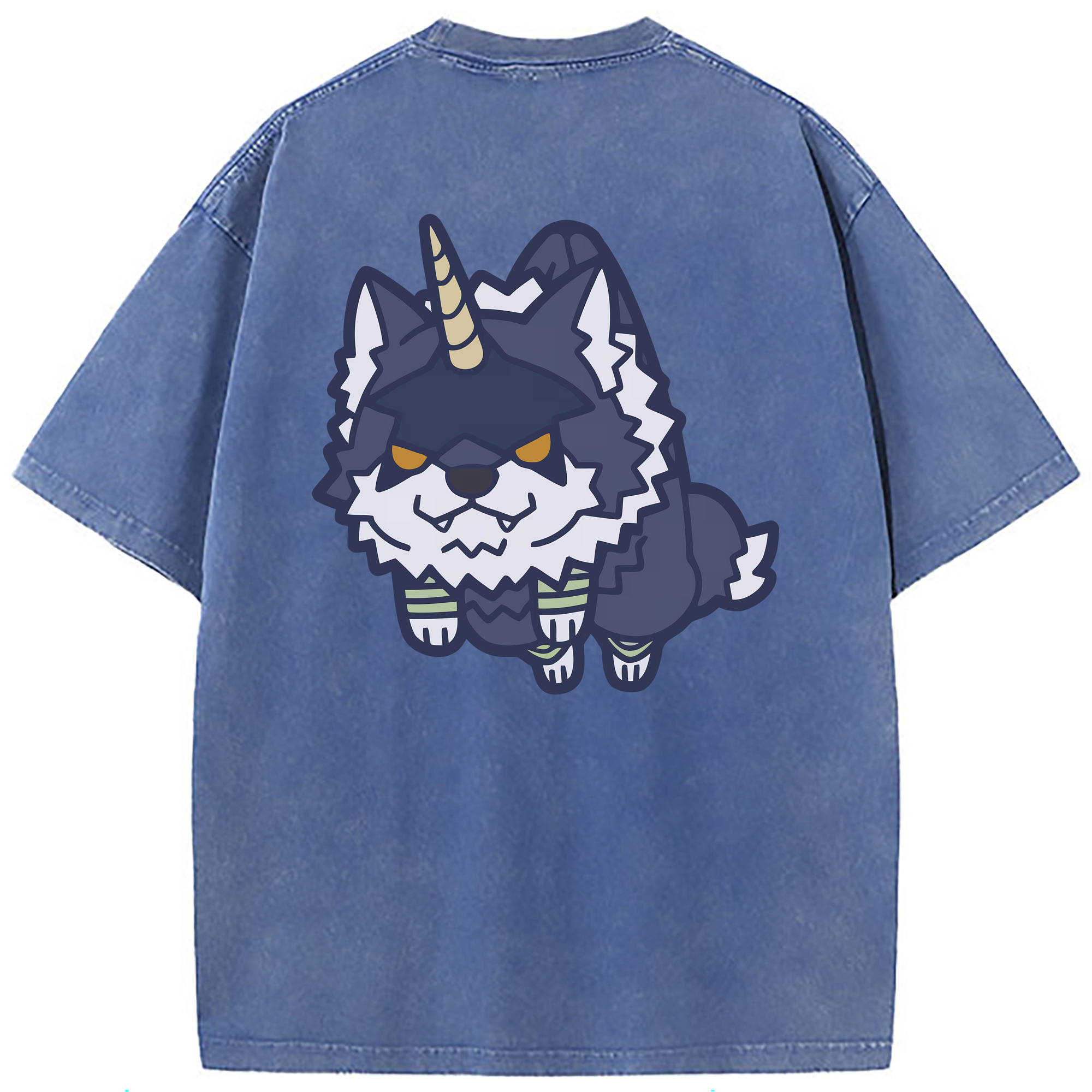 （画像用） 転スラ Regarding Reincarnated to Slime 綿100% ヴィンテージ風 半袖Tシャツ（背面プリント）